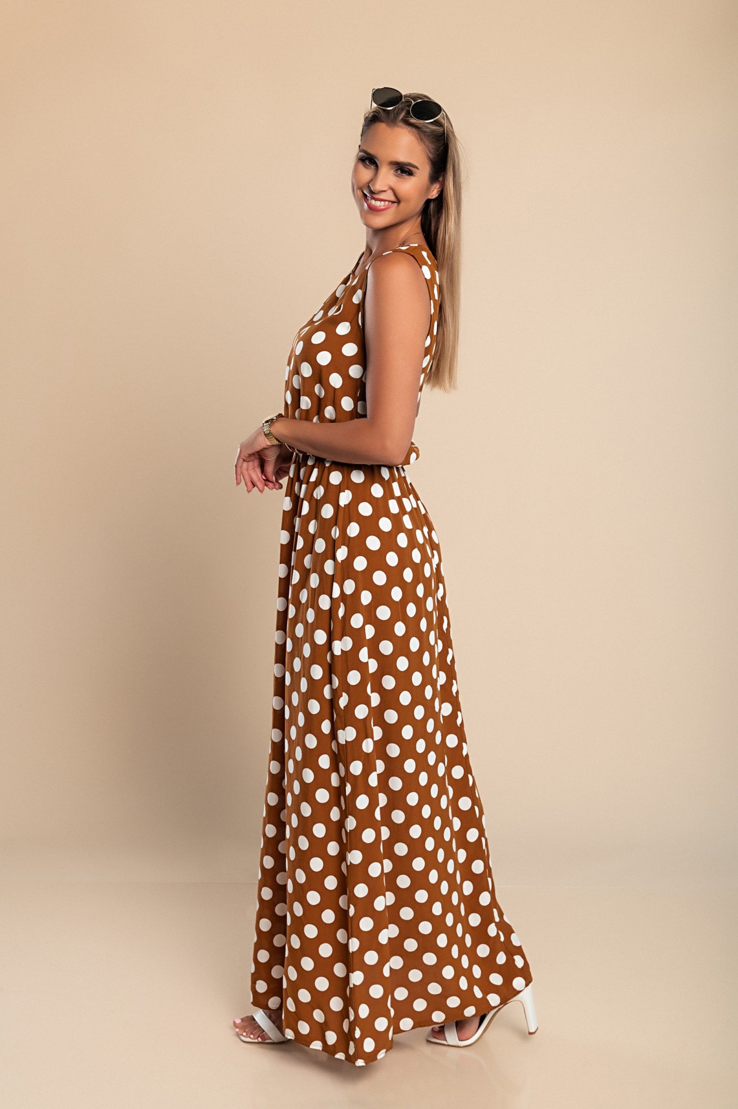 VESTITO DOTTIE - MARRONE