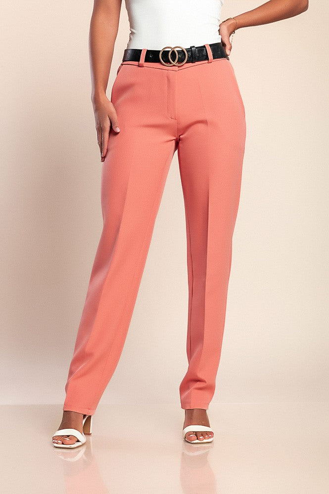 Pantaloni eleganti lunghi con pantalone dritto Tordina, nero