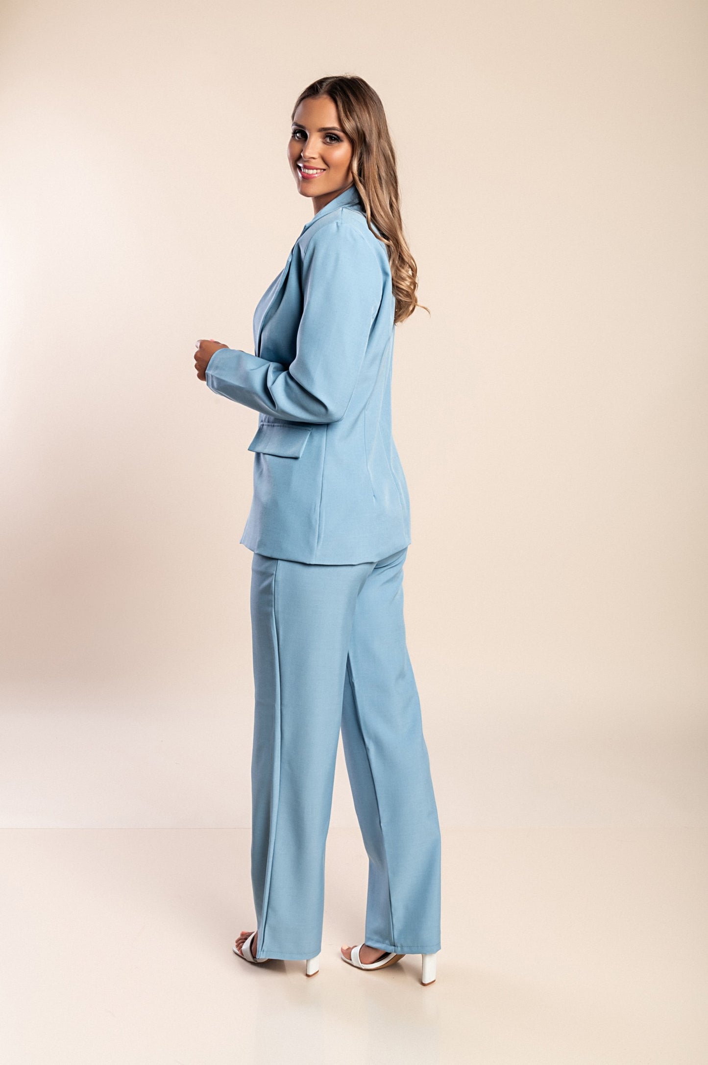 Completo giacca e pantaloni eleganti, blu