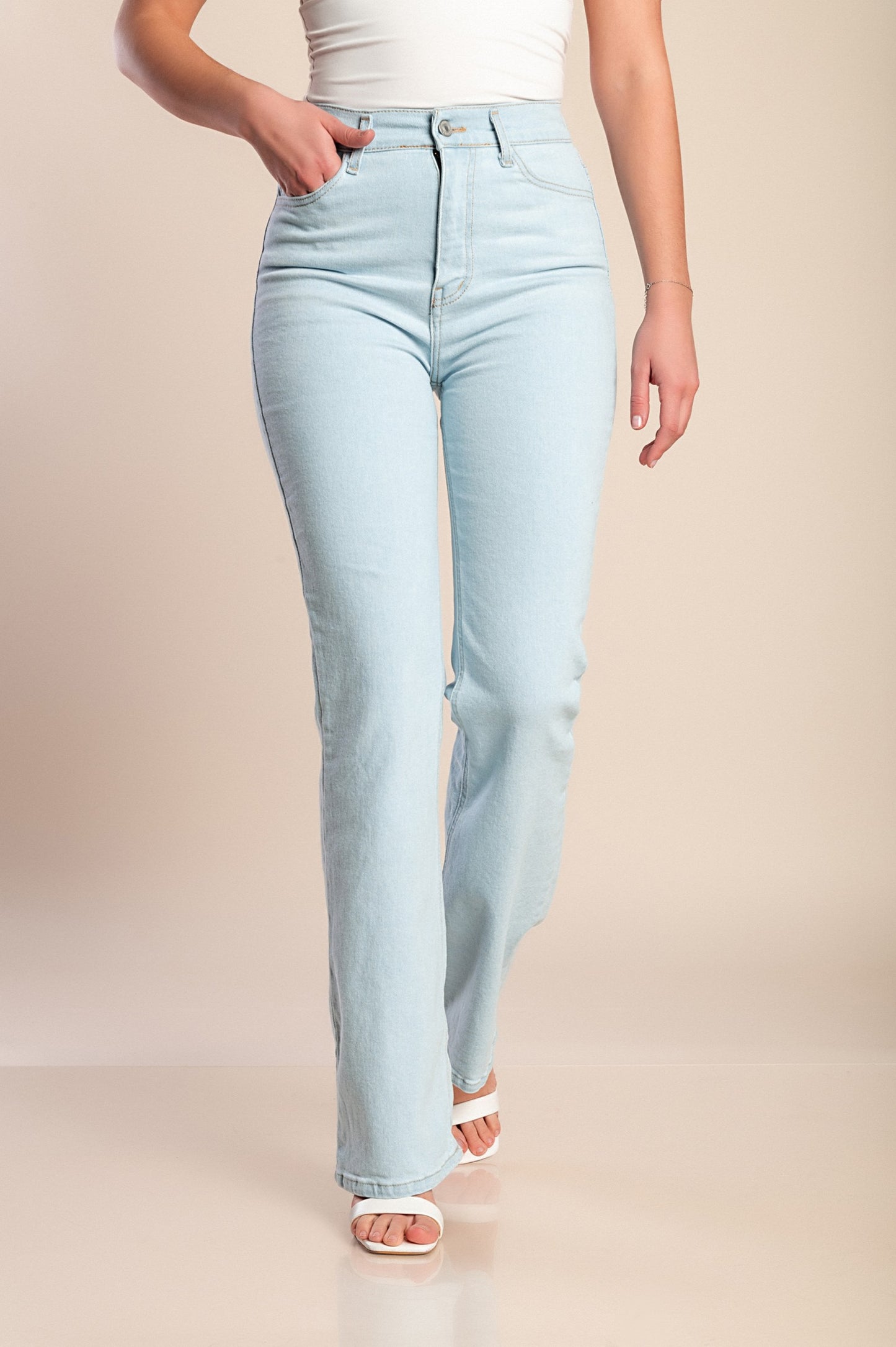 Jeans a zampa d'elefante, blu scuro