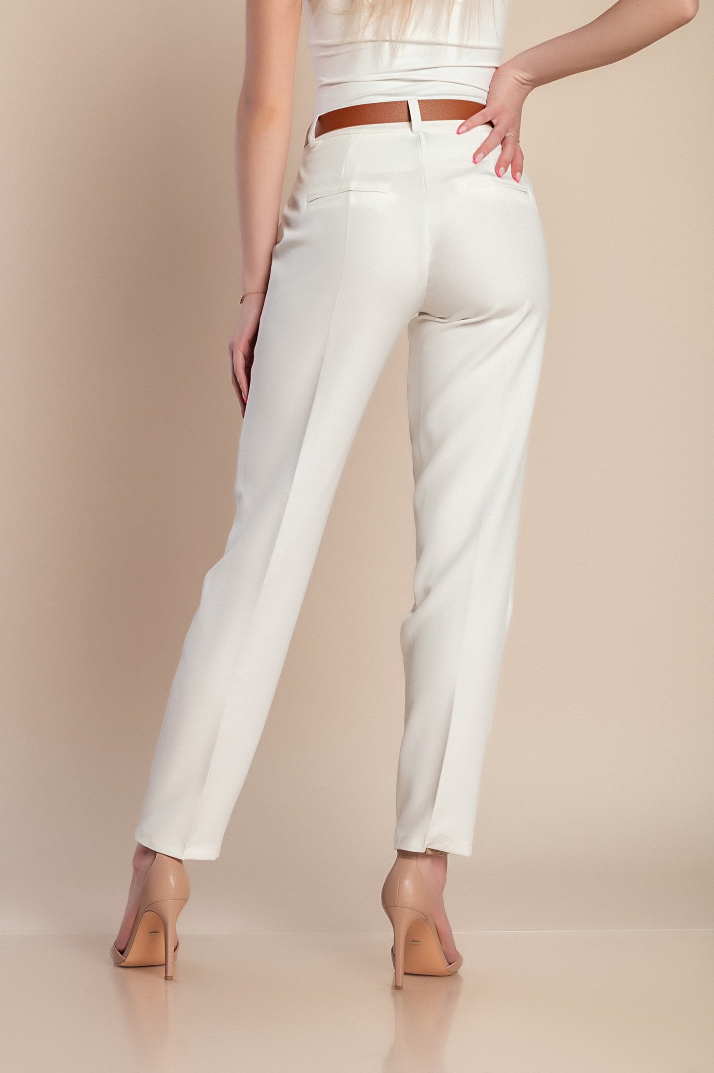 Pantaloni eleganti lunghi con pantalone dritto Tordina, nero