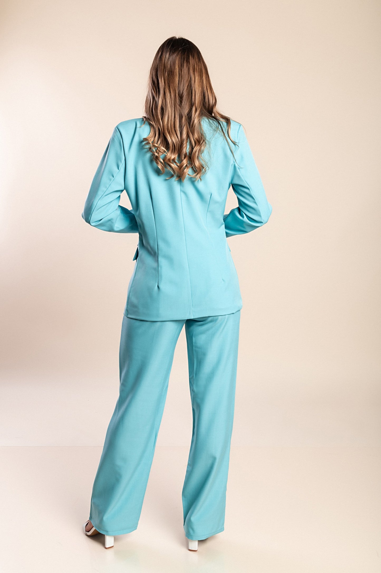 Completo giacca e pantaloni eleganti, blu