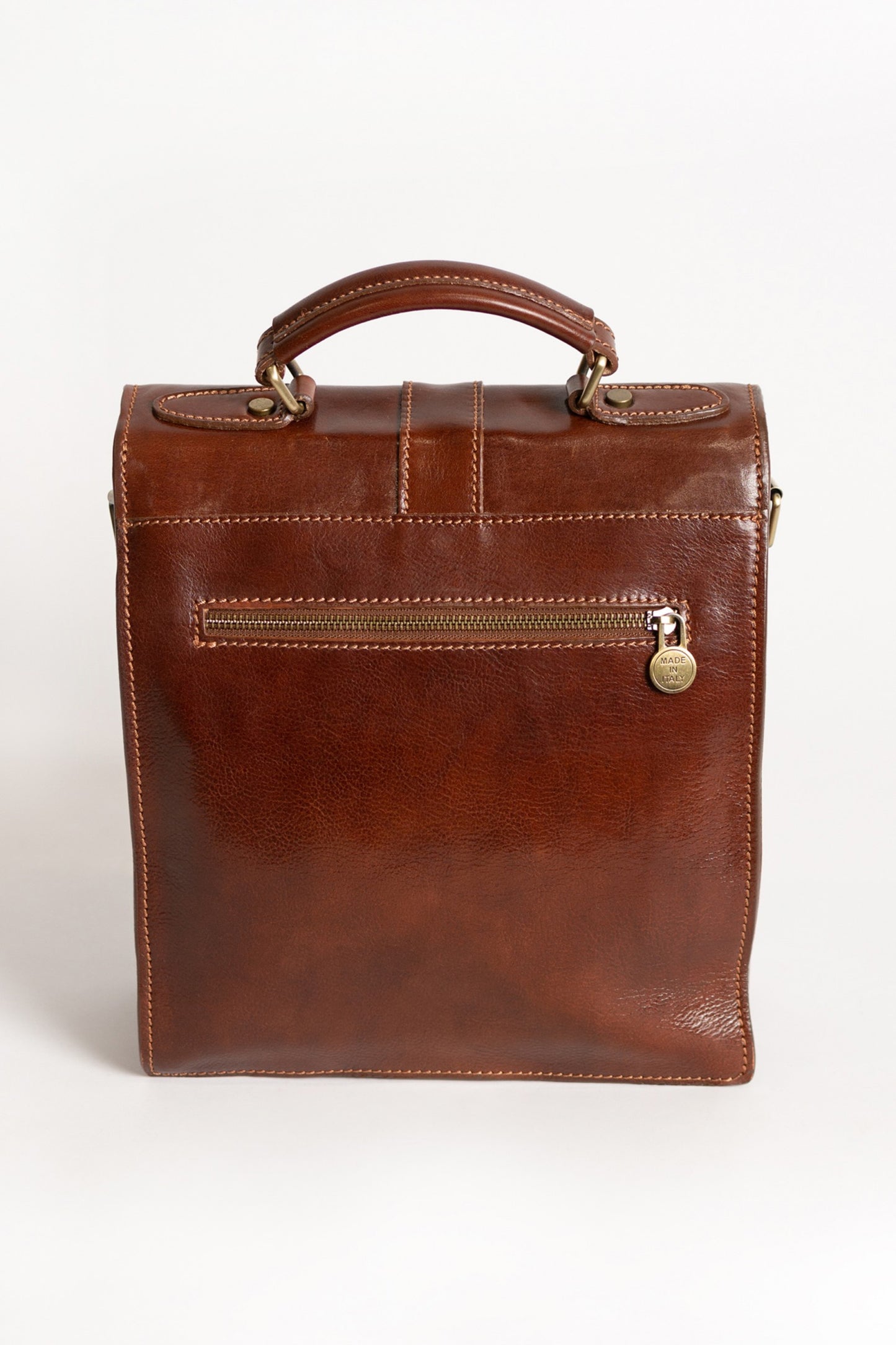 Borsa in pelle naturale Afrodita, marrone