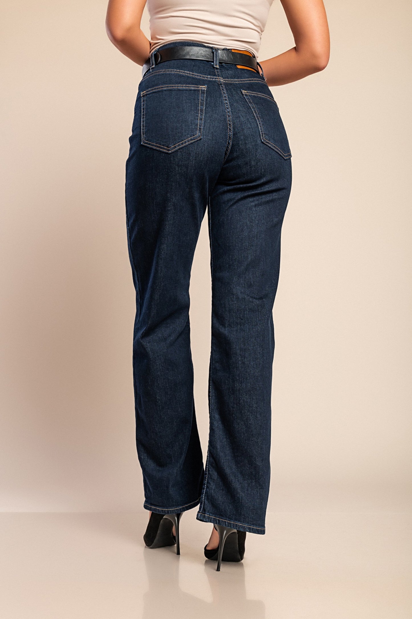 Jeans dritti, blu scuro