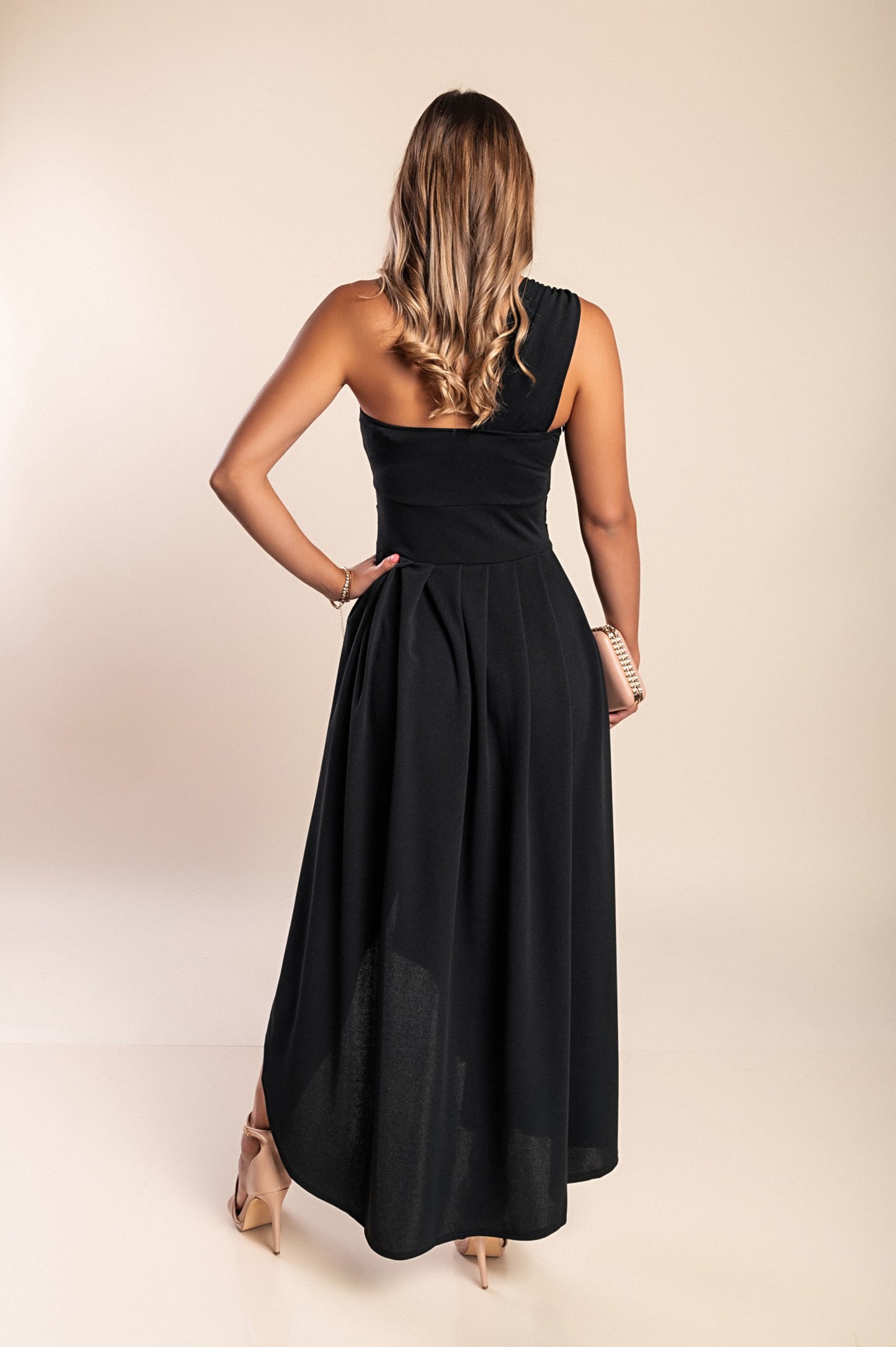 Abito maxi elegante, rosa chiaro