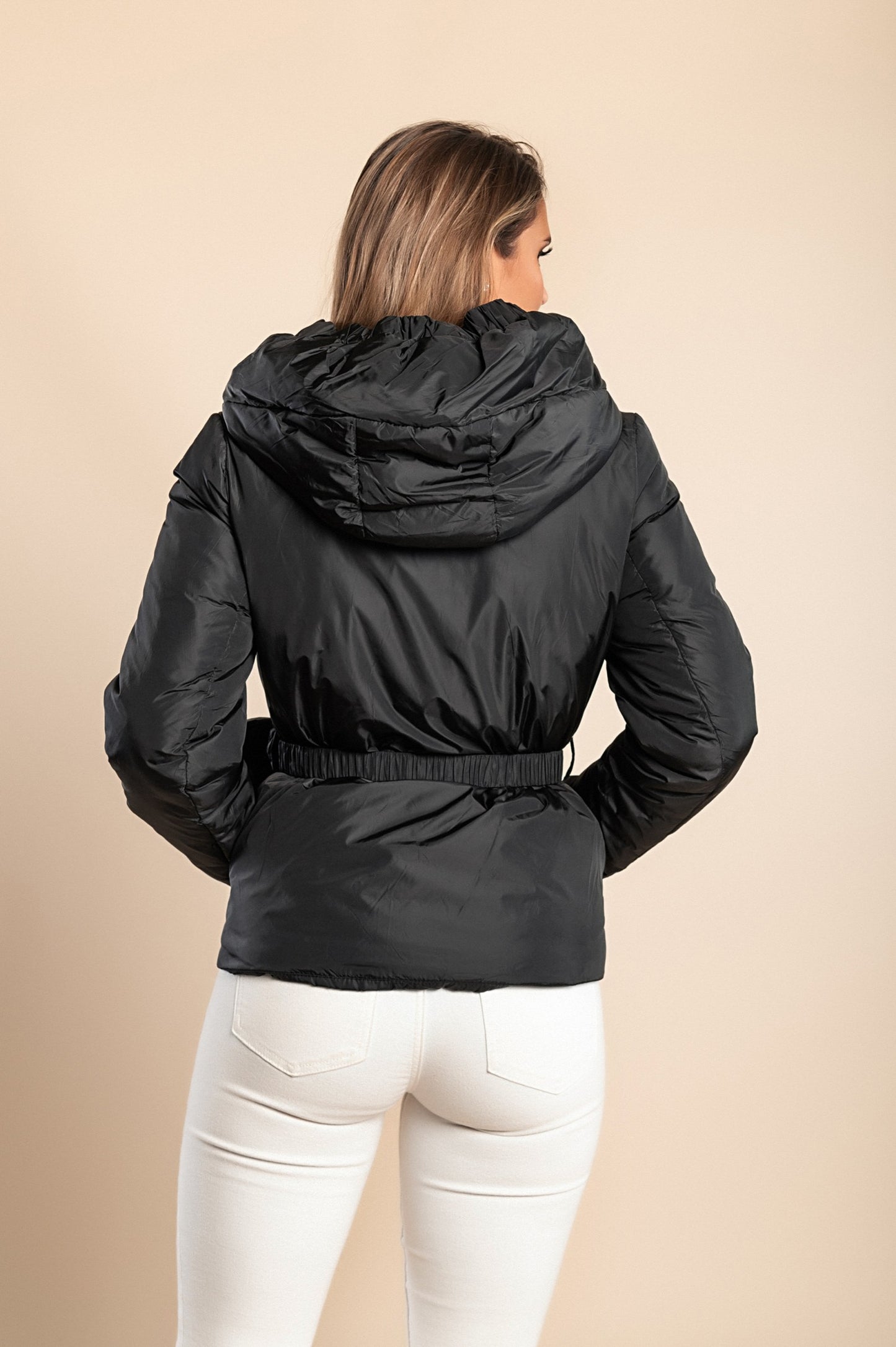 Giacca con cappuccio, 2231, nera