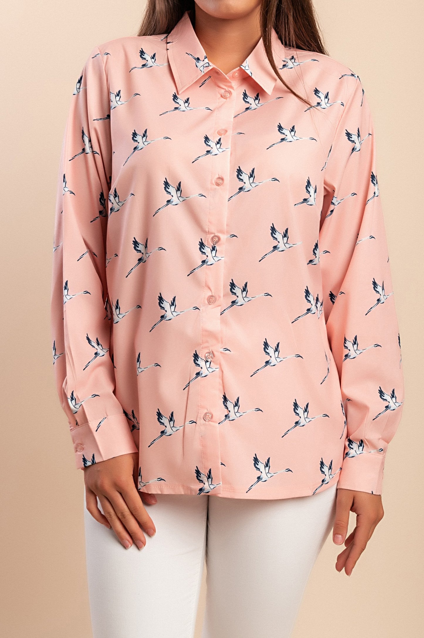 Maglietta stampata taglie forti, rosa
