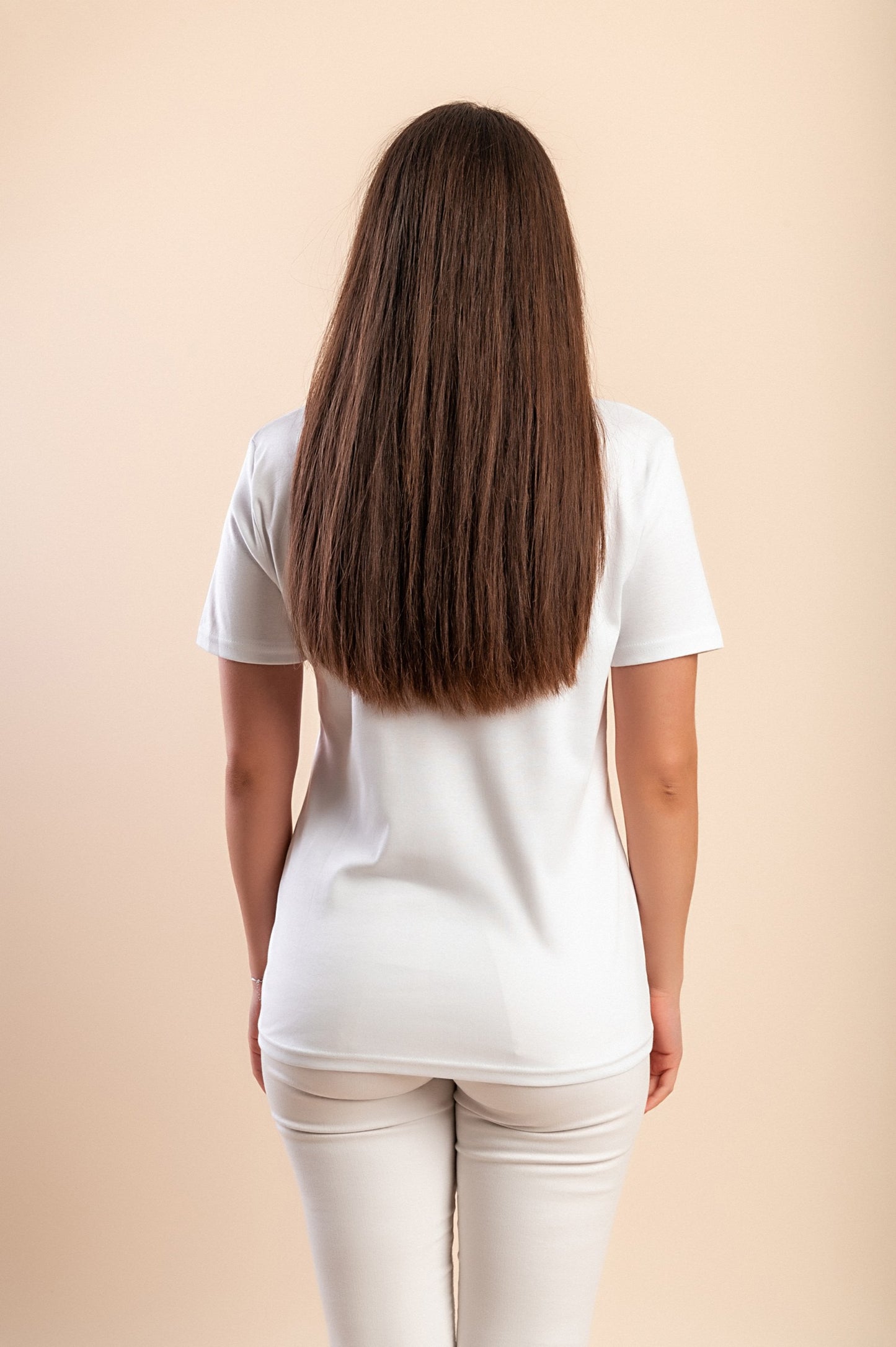 T-shirt in cotone con stampa, bianca