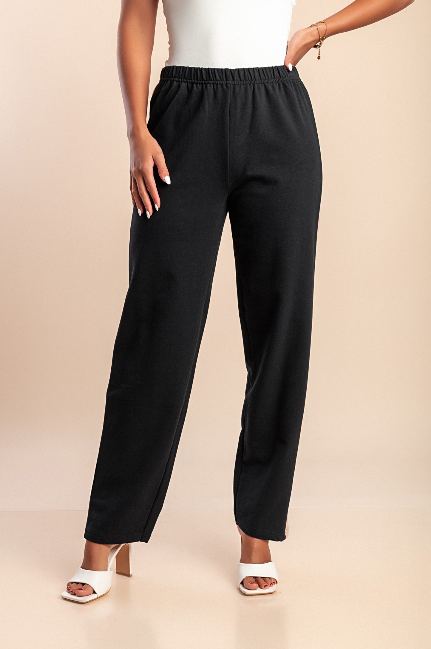 Pantaloni di cotone, neri