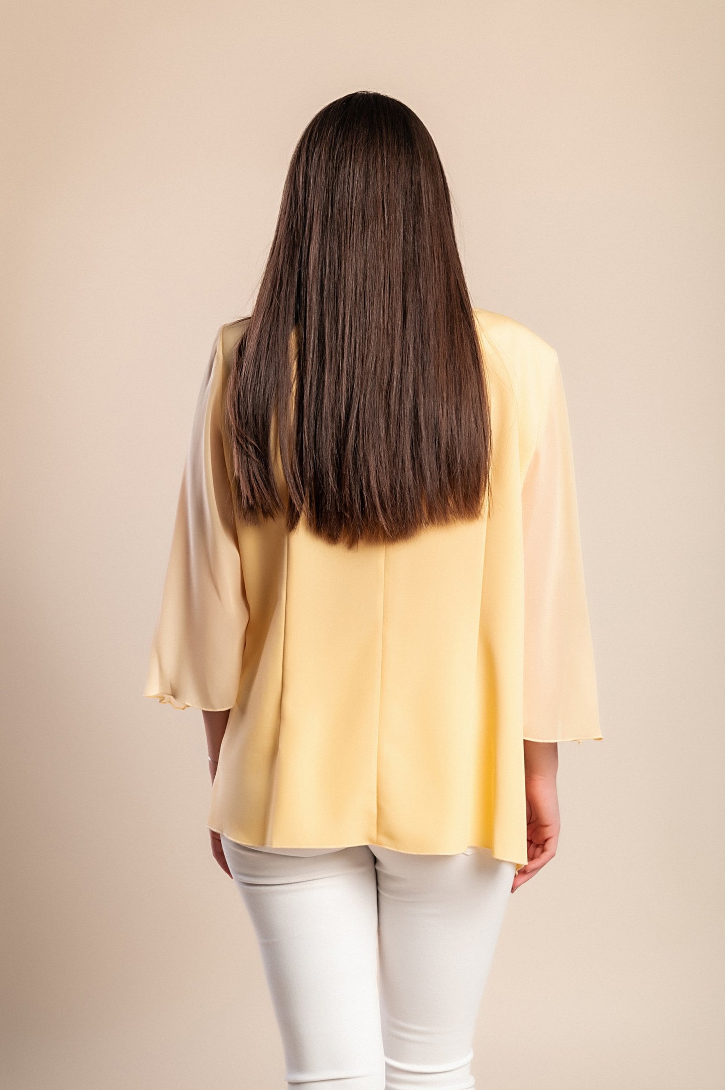 Camicetta taglie forti, gialla