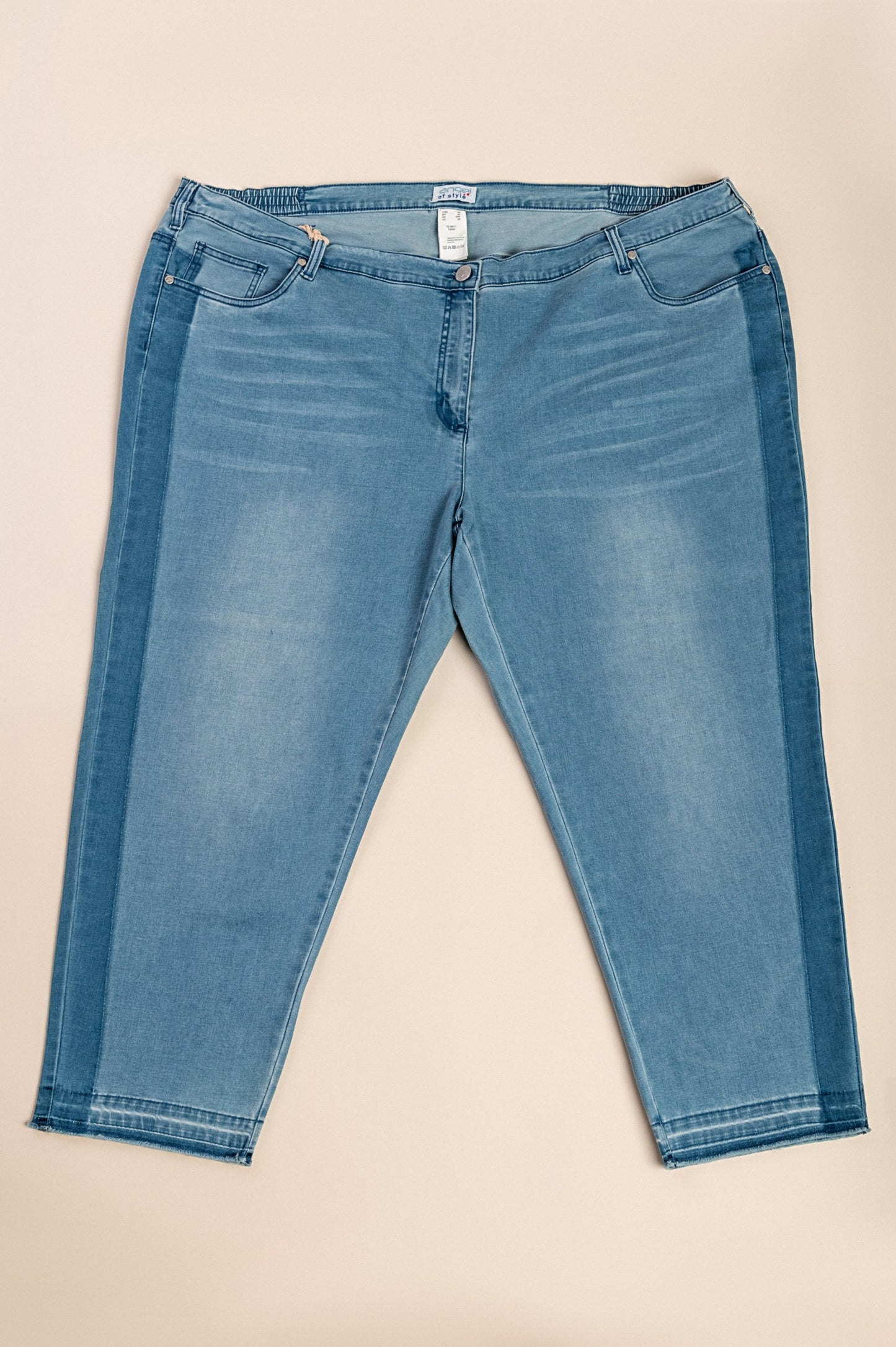 Jeans taglie forti, azzurro chiaro
