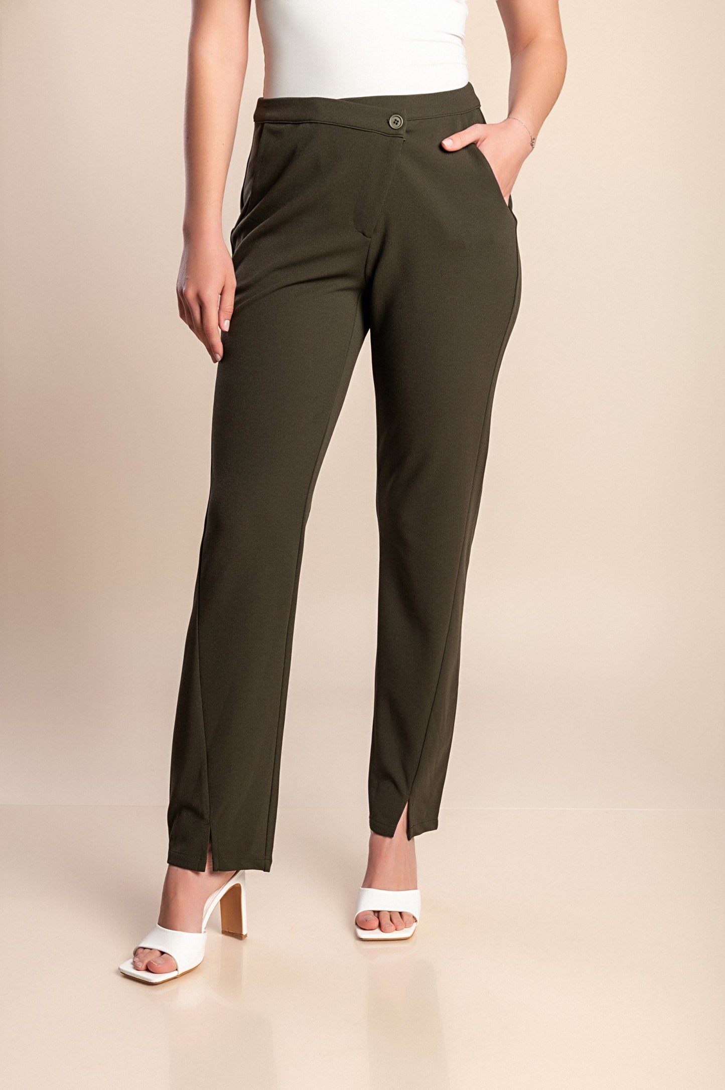 Pantaloni, oliva