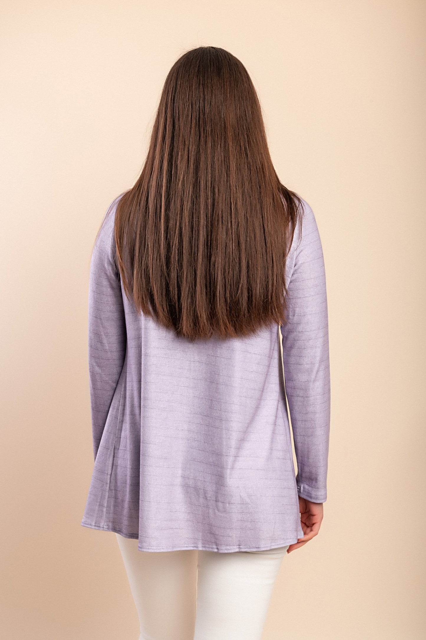 Cardigan a maniche lunghe, lilla