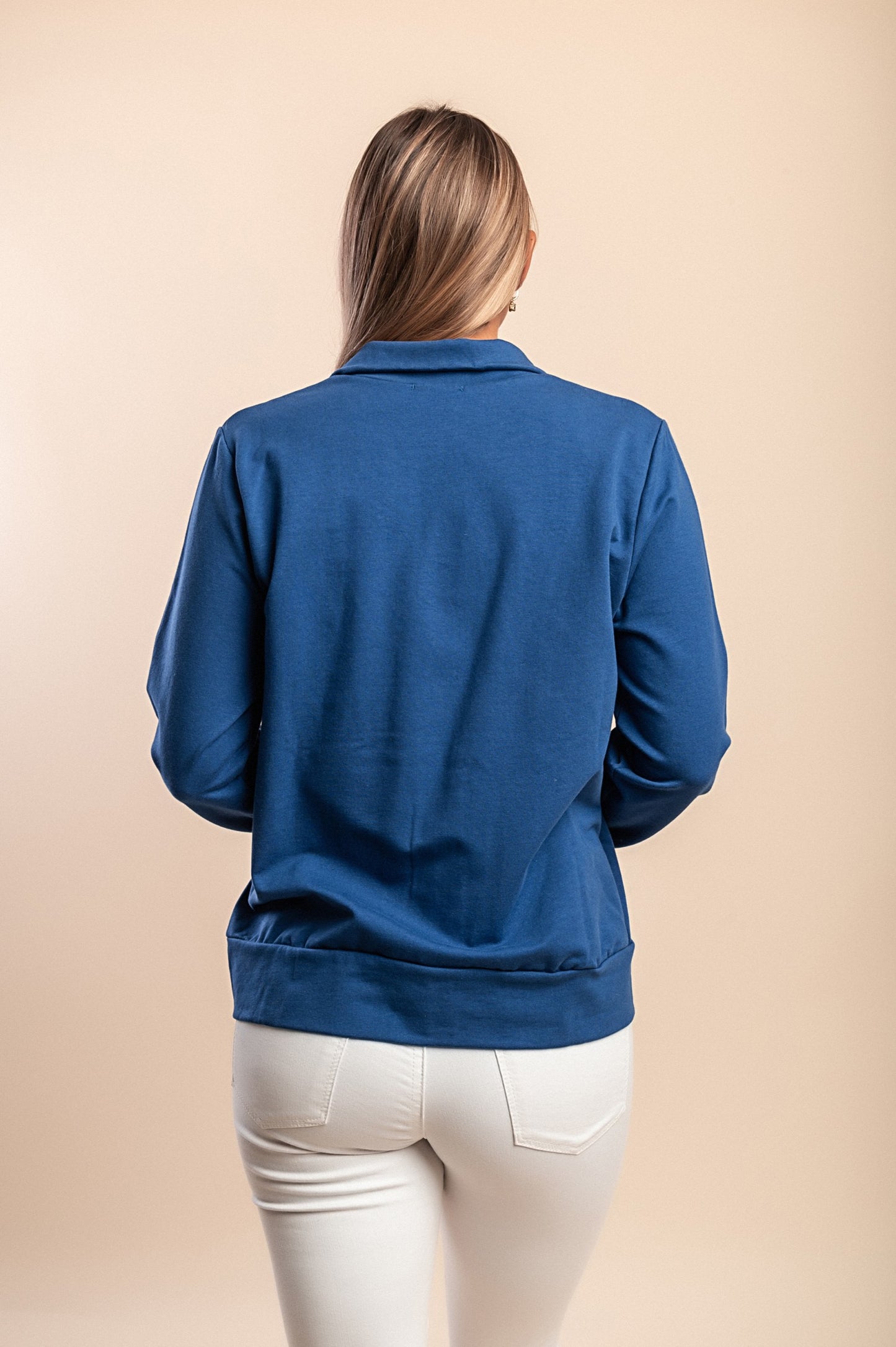 Giacca con zip in cotone, verde