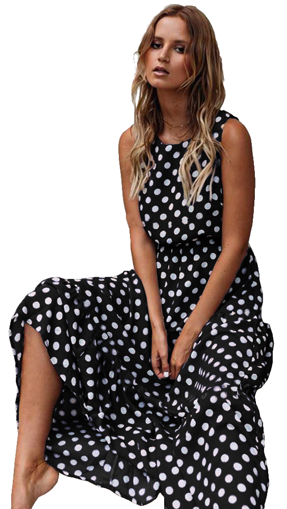 VESTITO DOTTIE - MARRONE