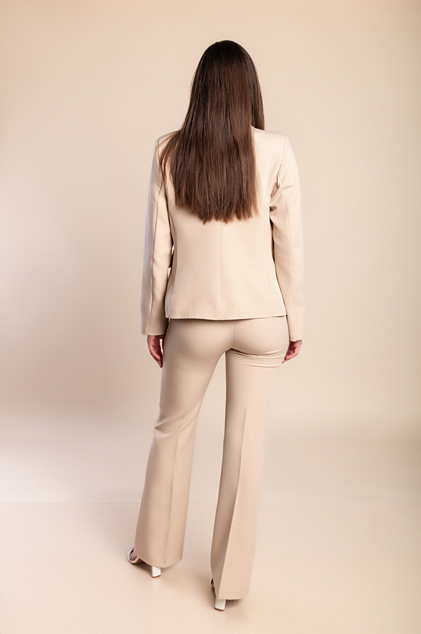 Completo elegante blazer e pantaloni, menta