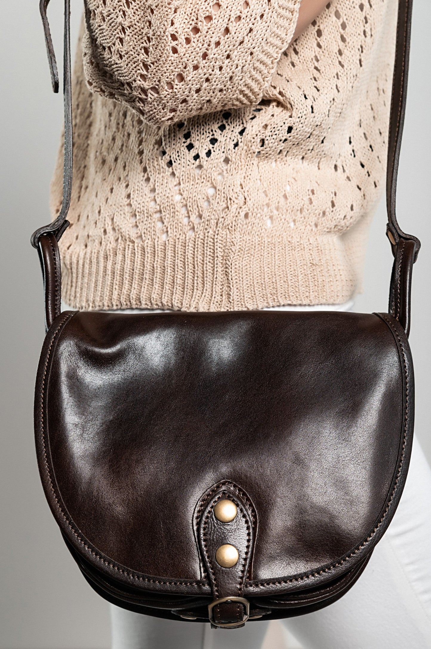 Borsa in pelle naturale Nova, nera