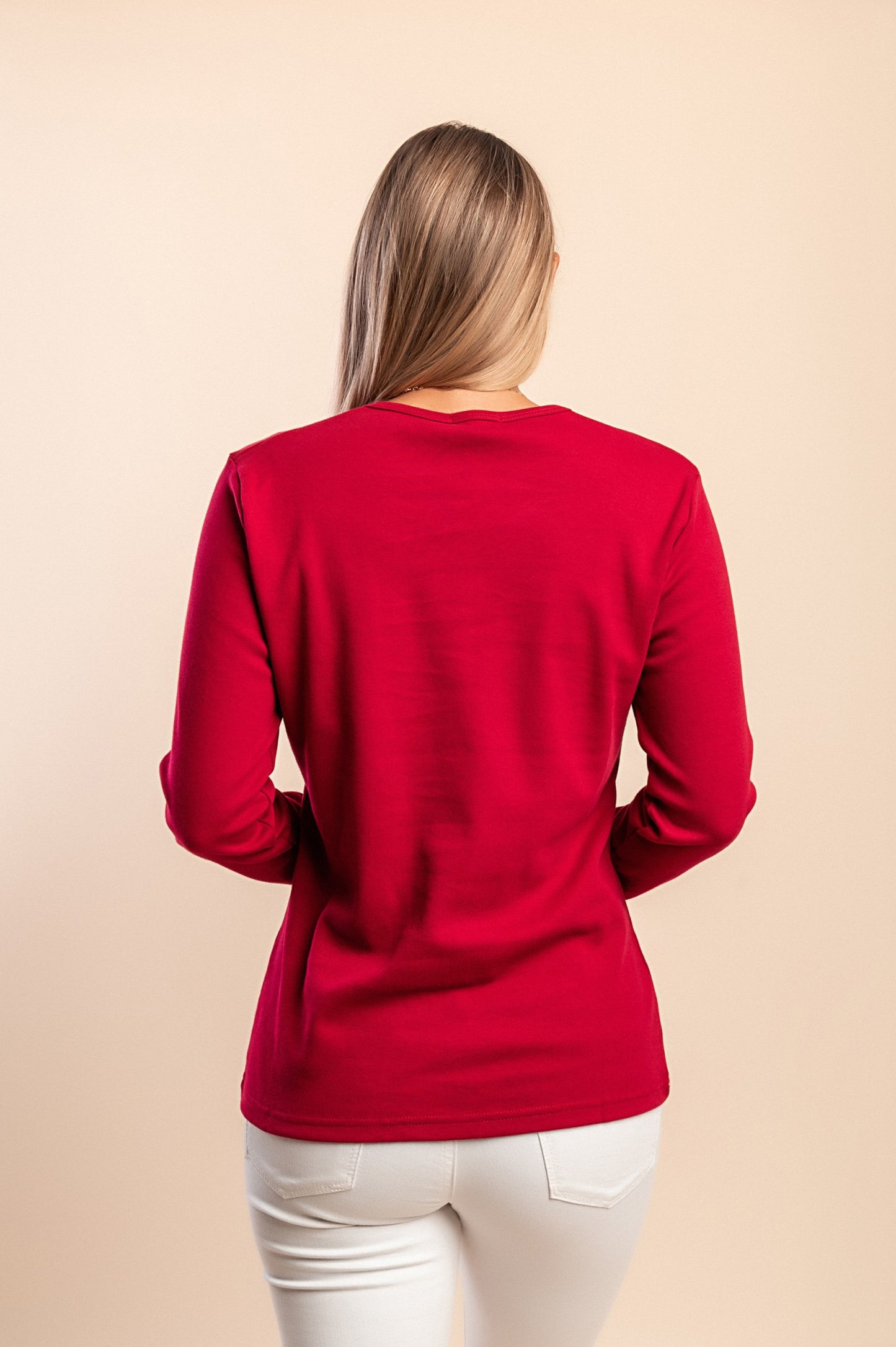 Camicia in cotone a maniche lunghe, bianca