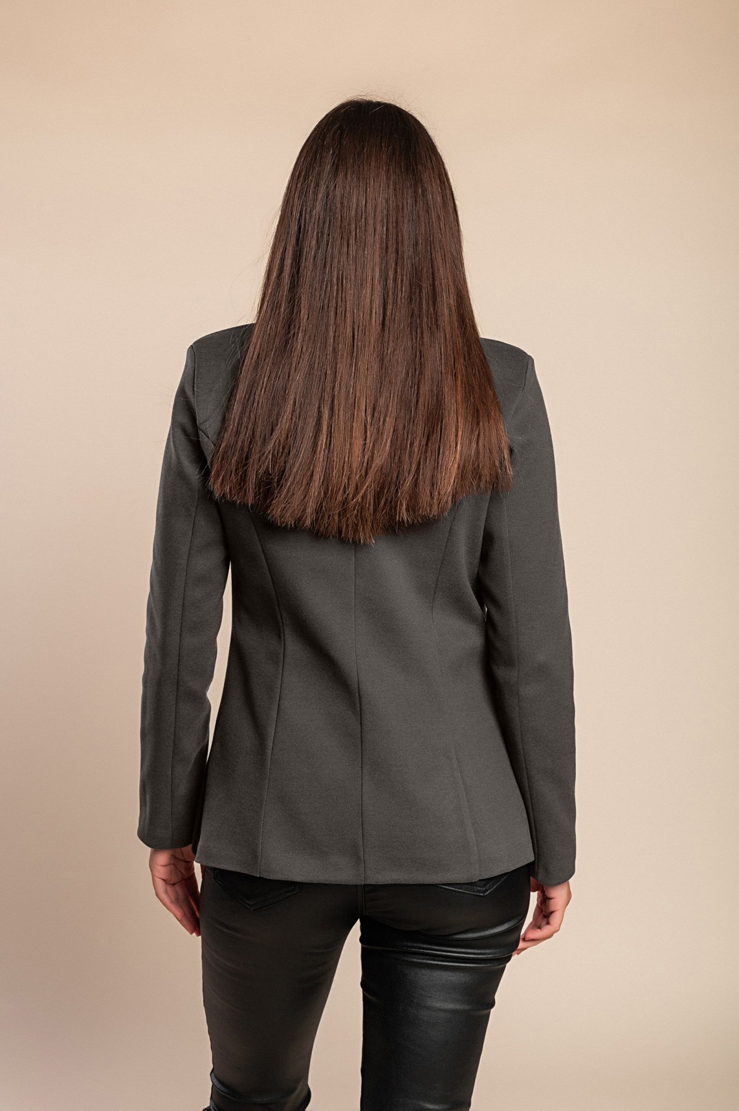 Blazer in tessuto molto caldo, grigio