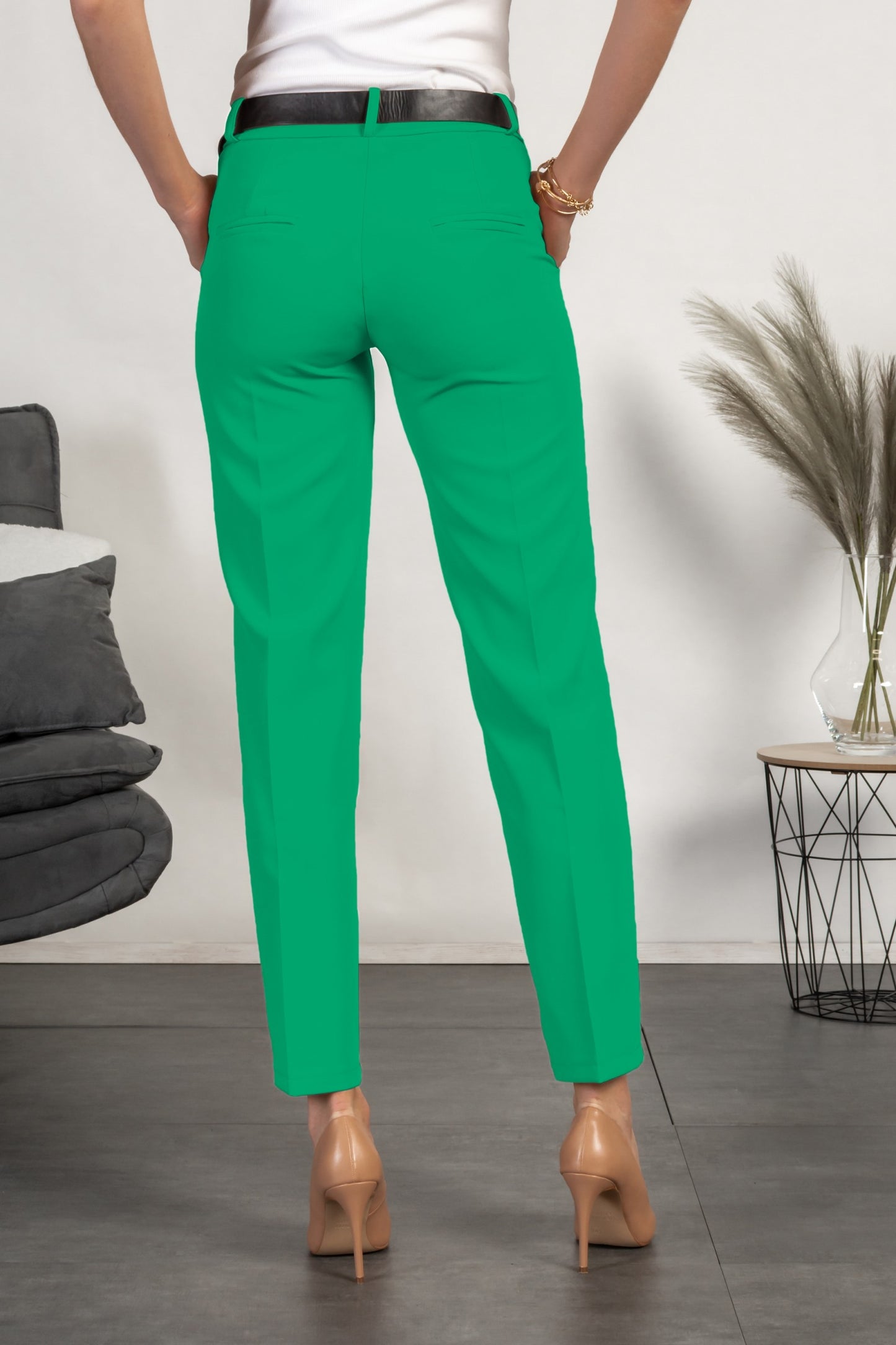 Pantaloni eleganti lunghi con pantalone dritto Tordina, nero