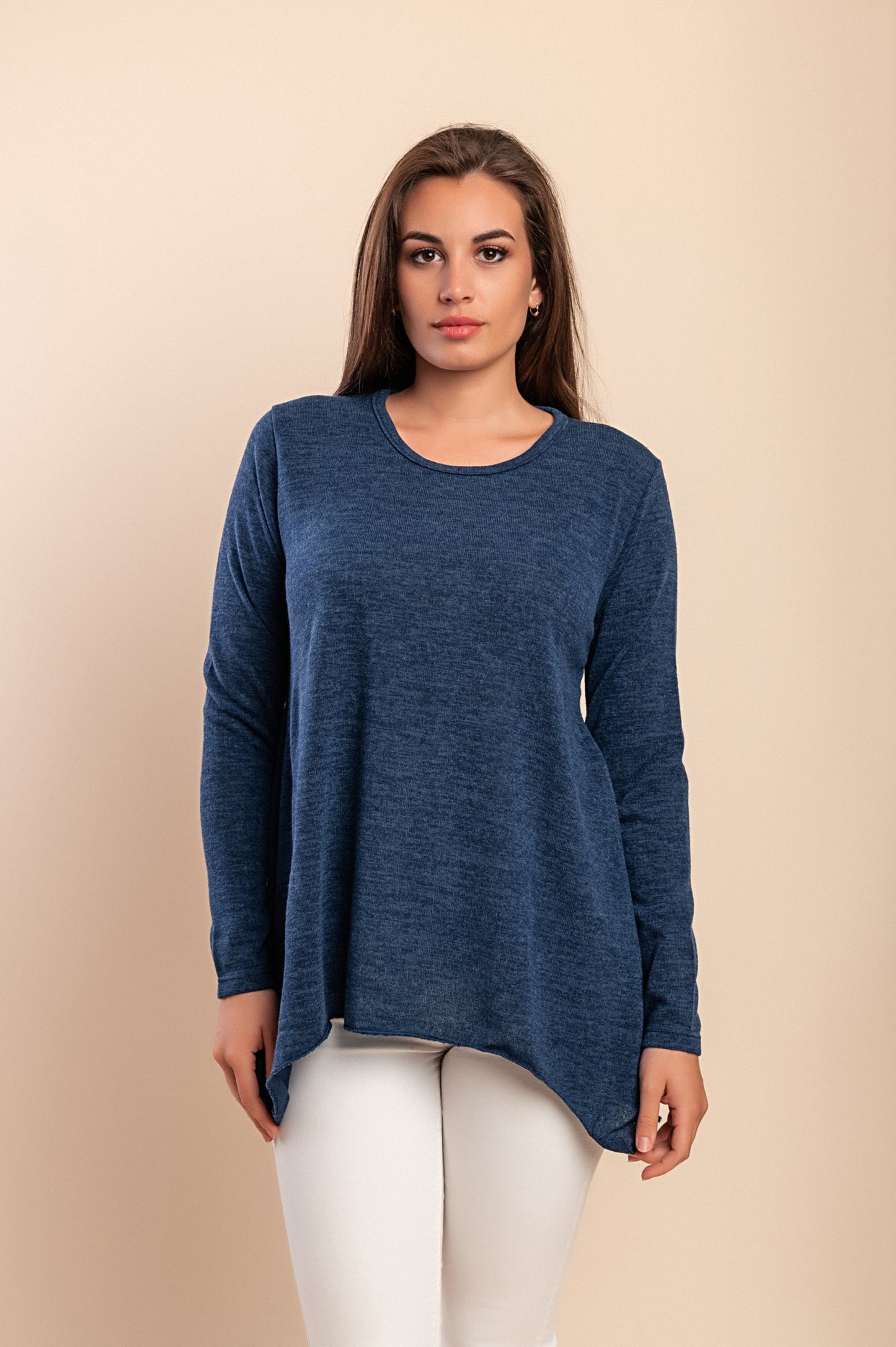 Maglia a maniche lunghe, blu