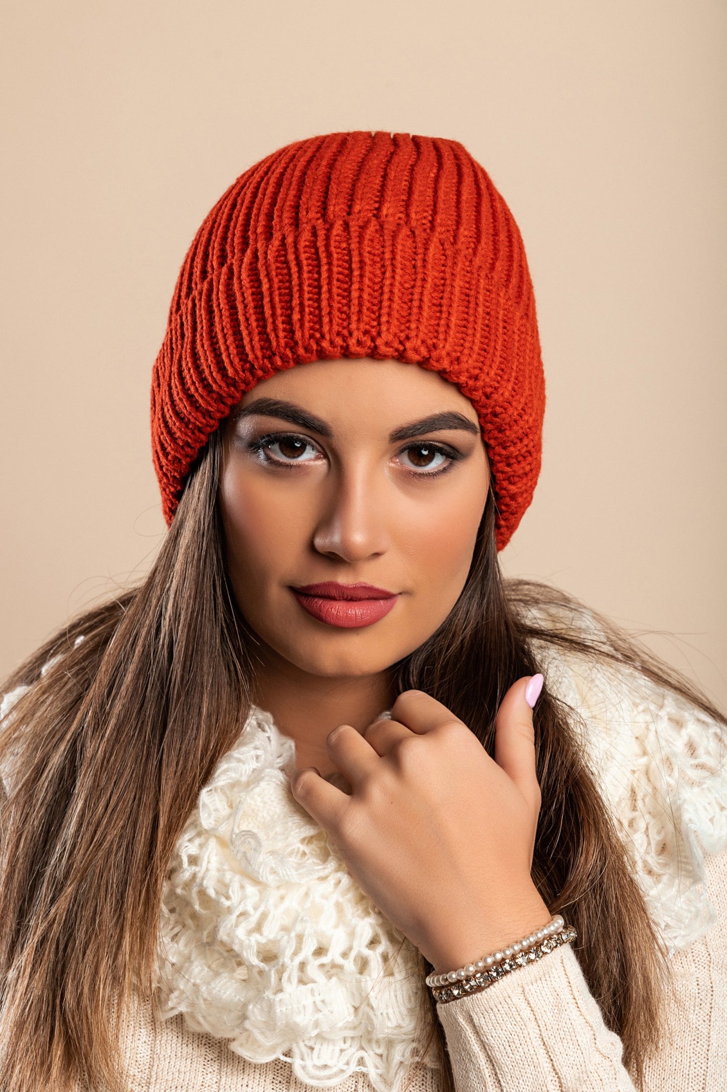 Cappello lavorato a maglia, blu royal