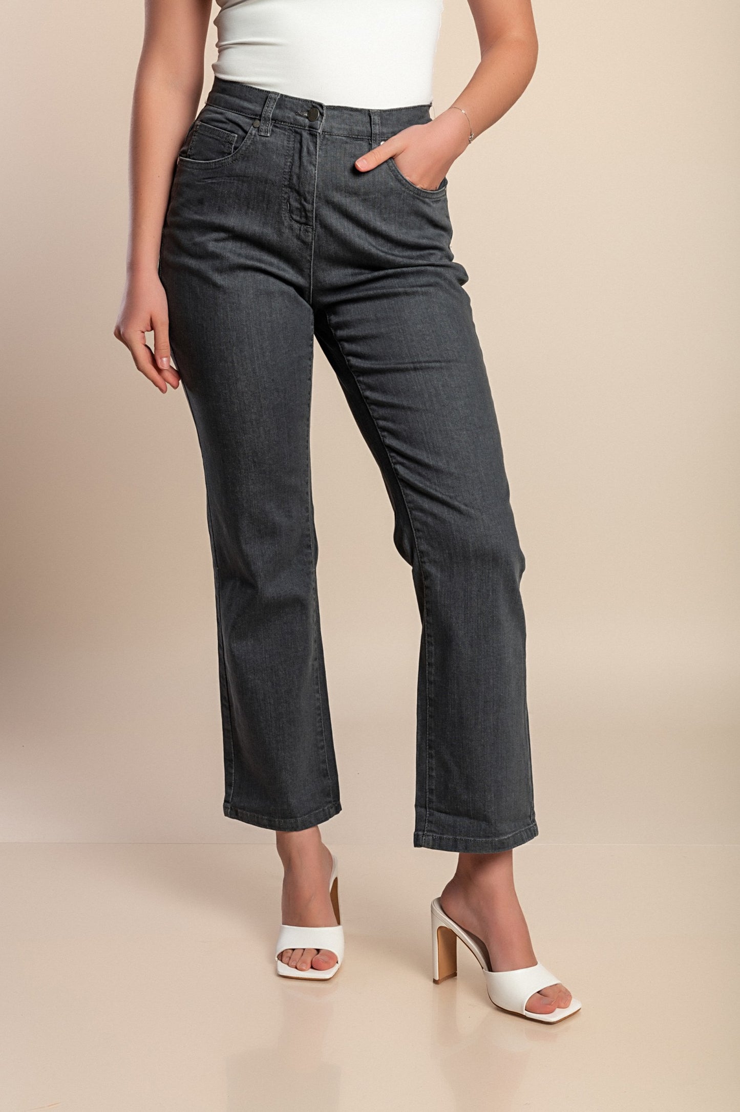 Jeans taglie forti, grigi