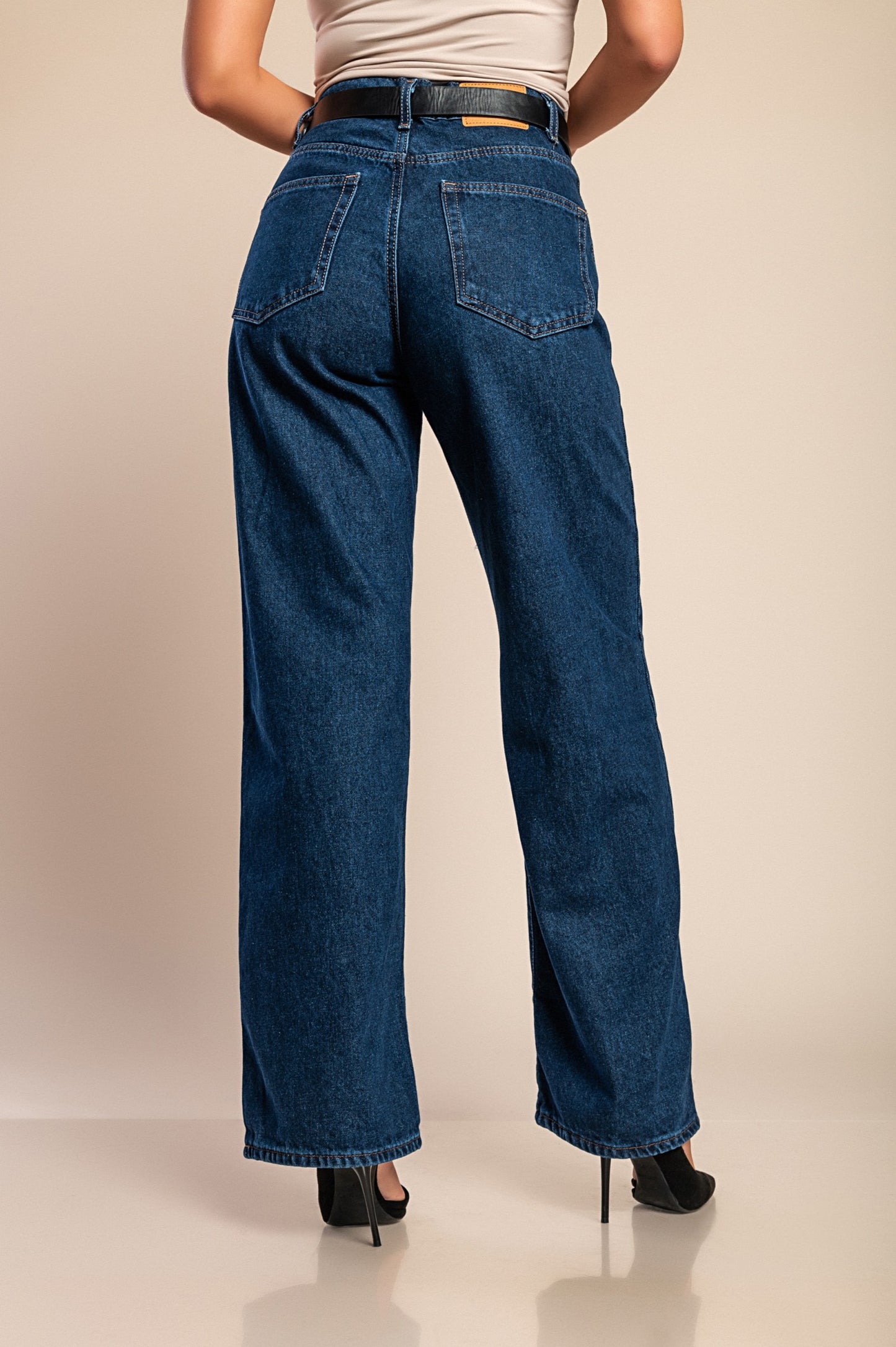 Jeans dritti, blu scuro