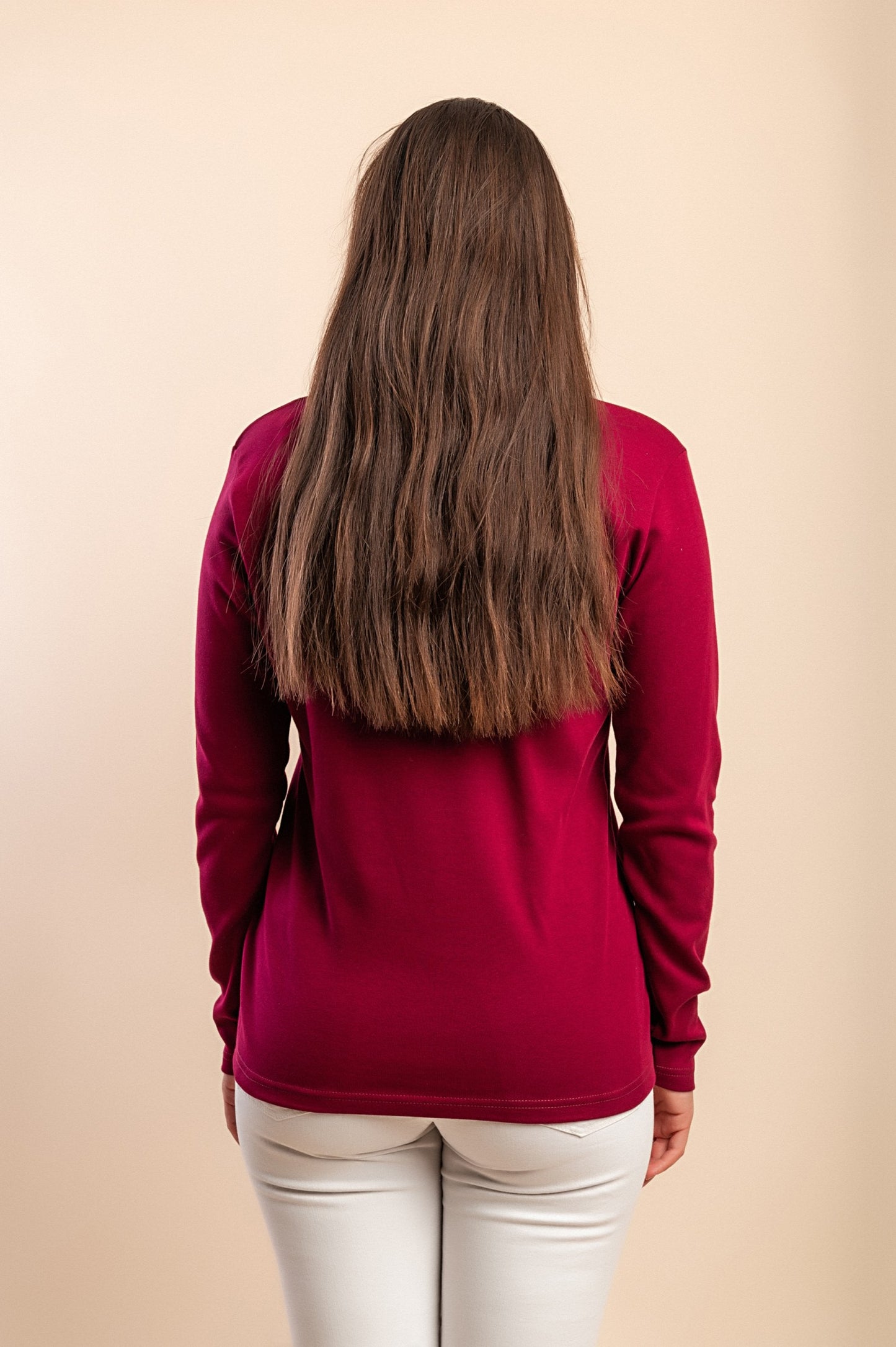 Maglia a maniche lunghe, viola
