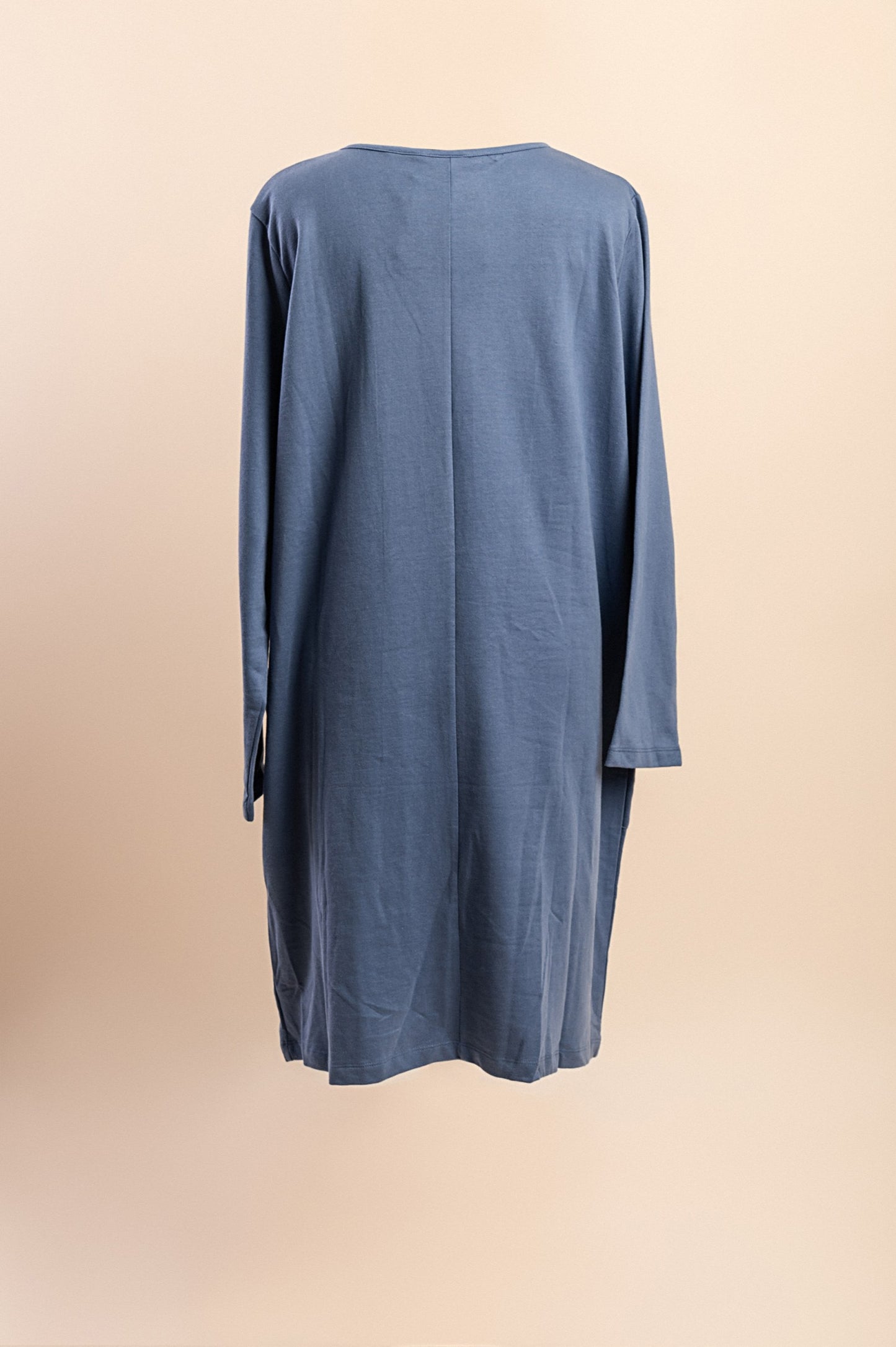Abito in cotone taglie forti, blu