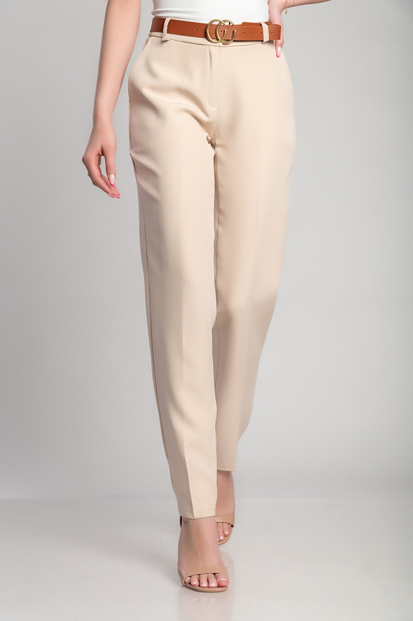 Pantaloni eleganti lunghi con pantalone dritto Tordina, nero