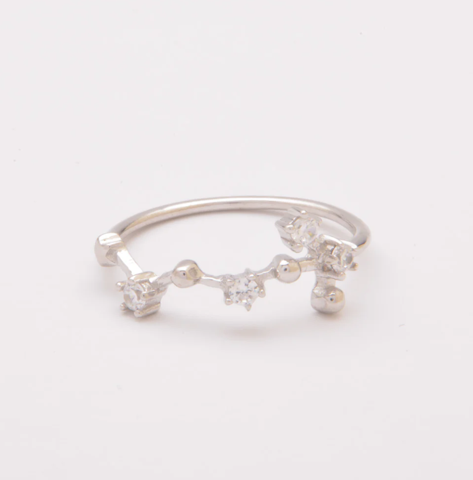 Anello in Argento con Strass, ART498 - SCORPIO, Colore Silver