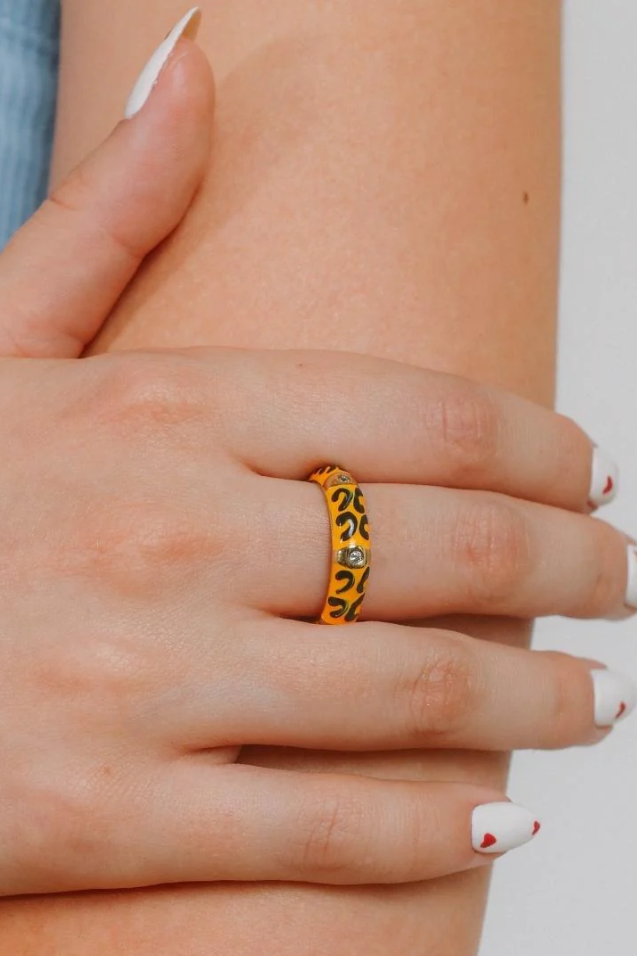 Anello stampato, ART2220, giallo