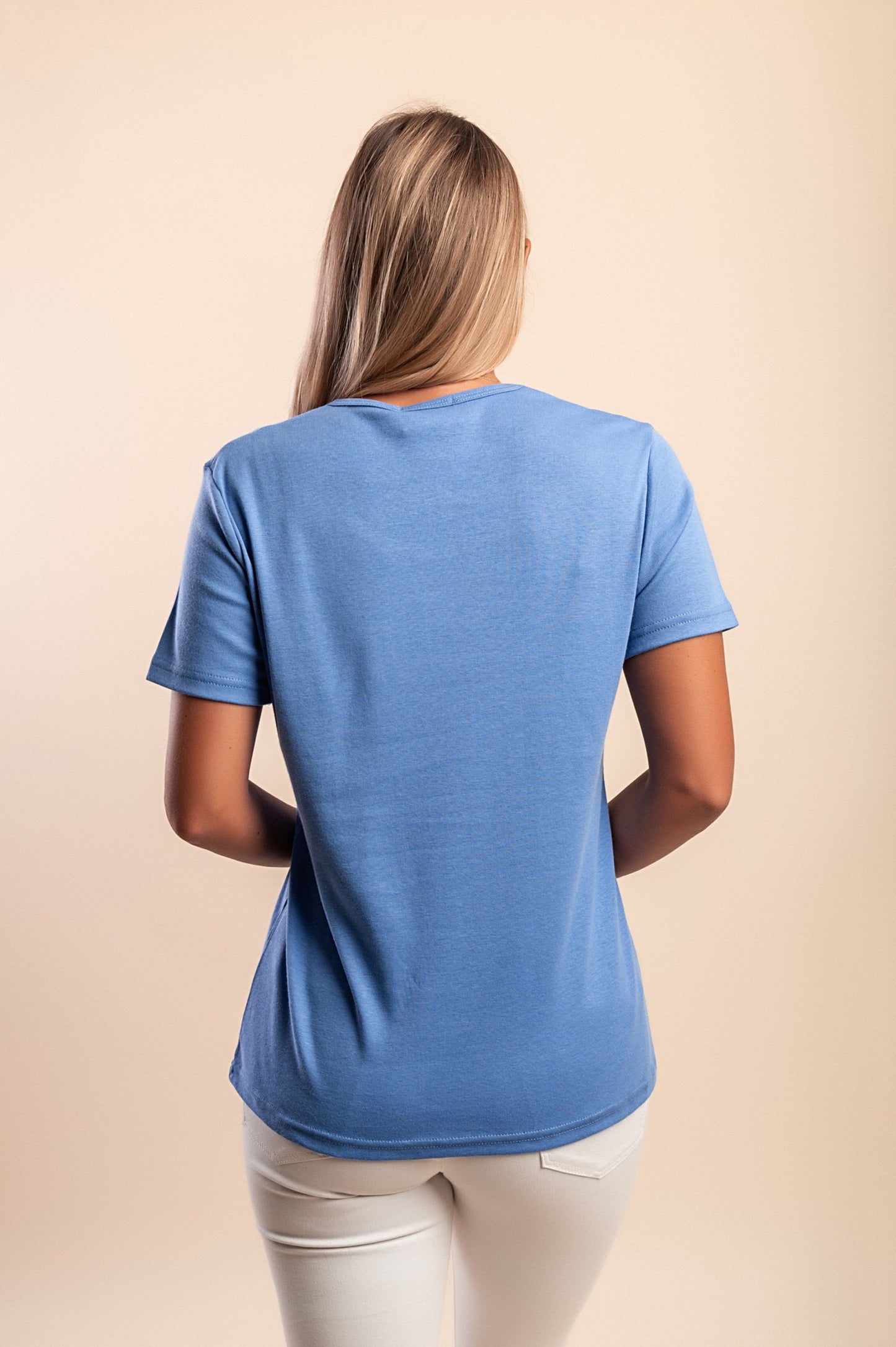 T-shirt in cotone con stampa, rosa chiaro