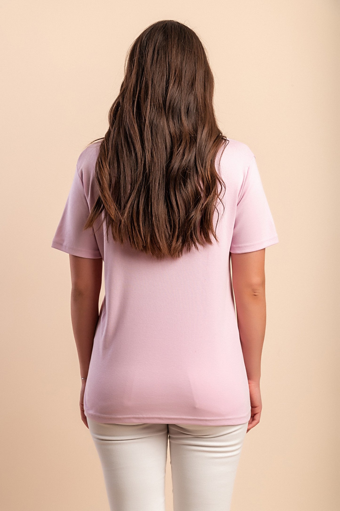 Camicia in cotone taglie forti con colletto, menta