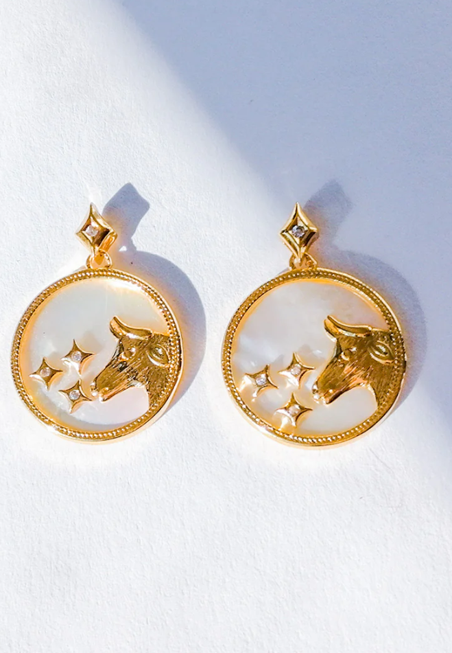 Orecchini rotondi, TORO, colore oro