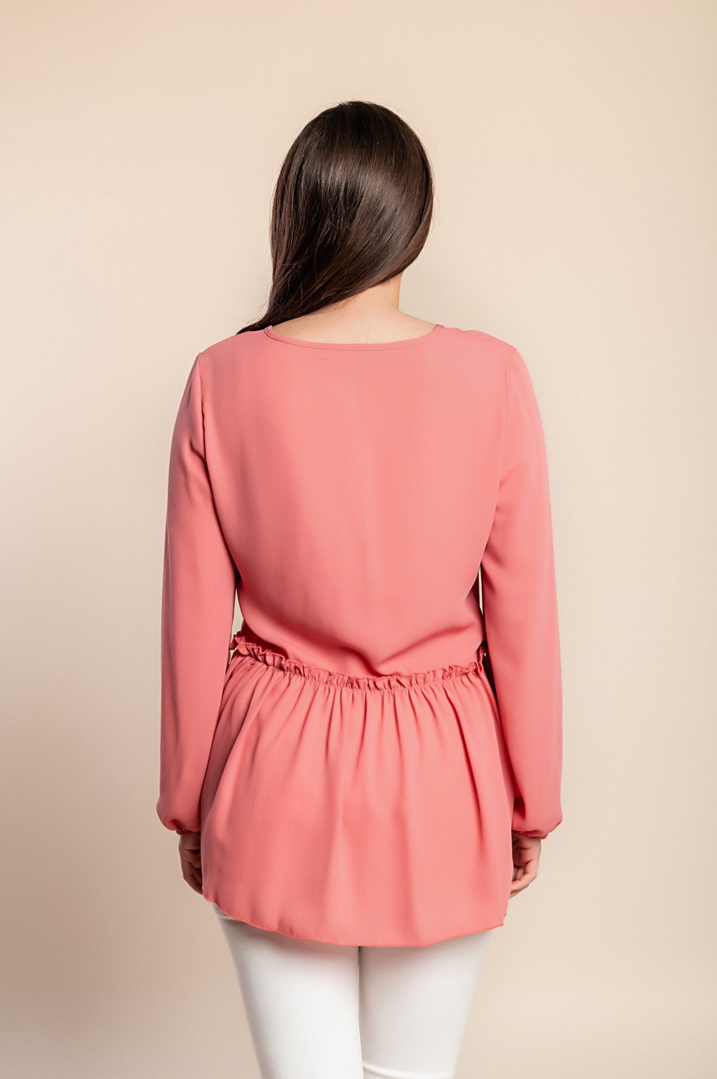 Camicetta a maniche lunghe, rosa antico