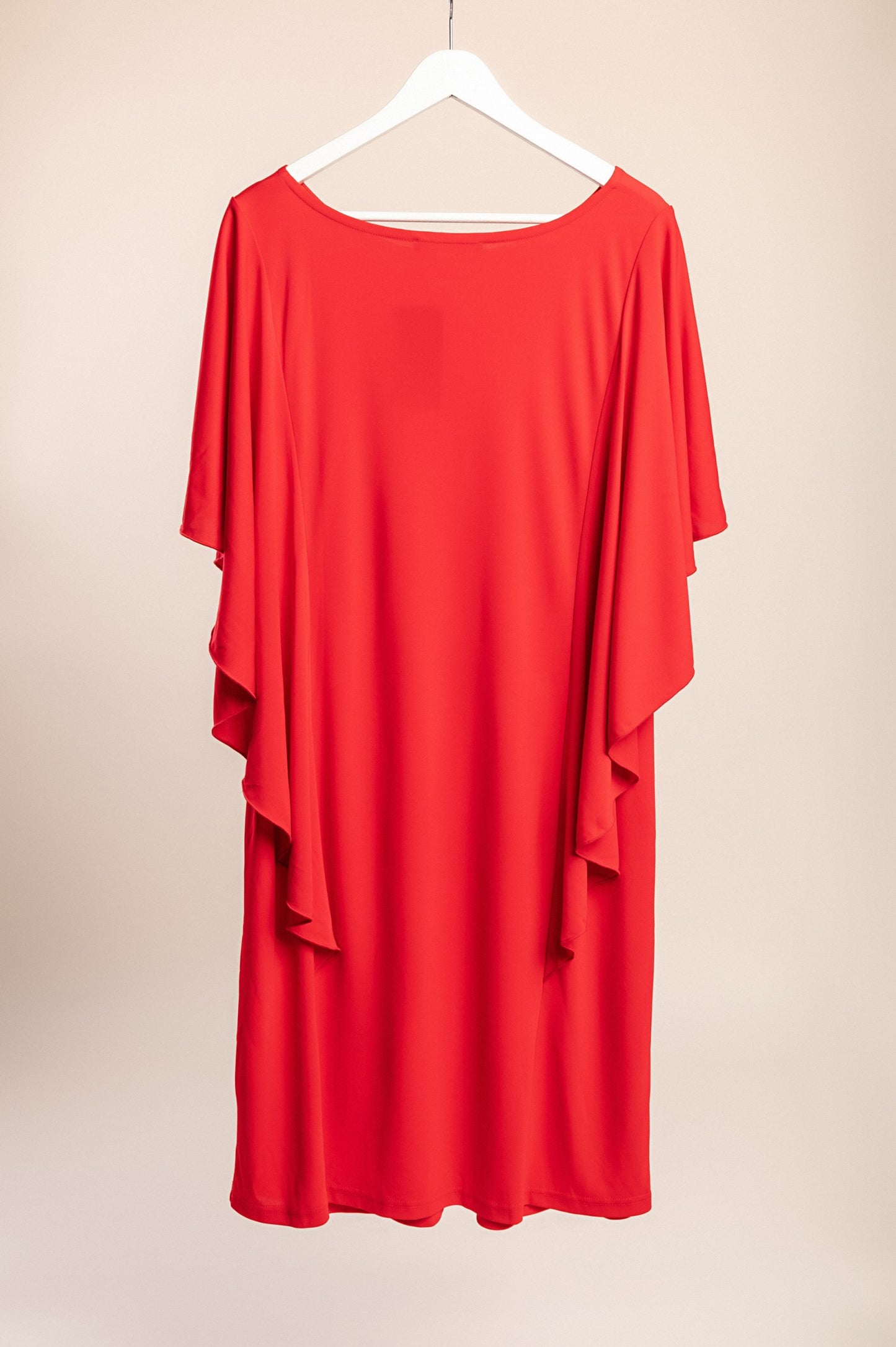 Abito in viscosa taglie forti, rosso