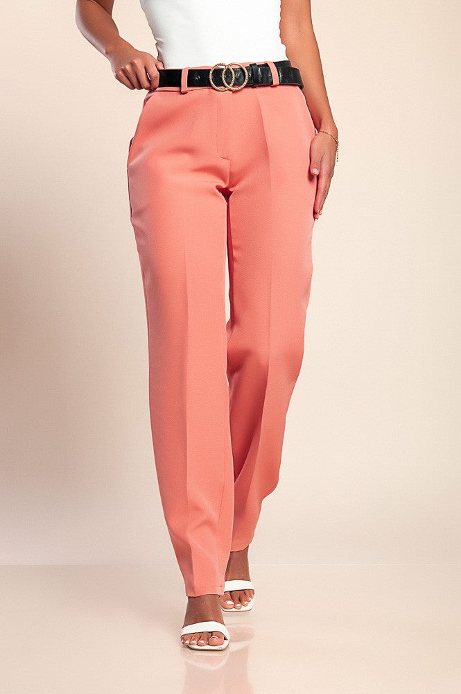 Pantaloni eleganti lunghi con pantalone dritto Tordina, nero