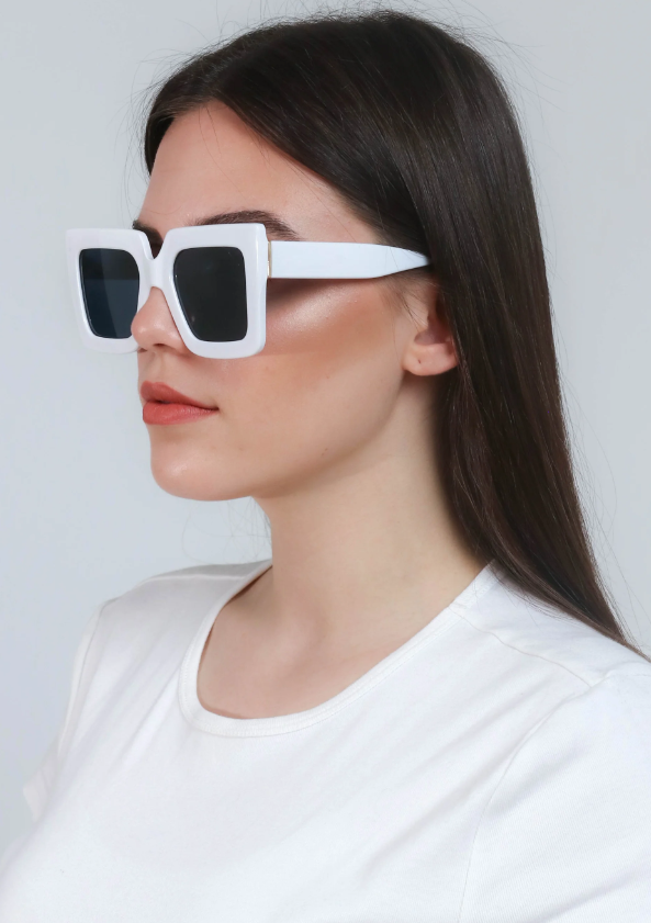 Occhiali da sole moda, ART2170, bianco