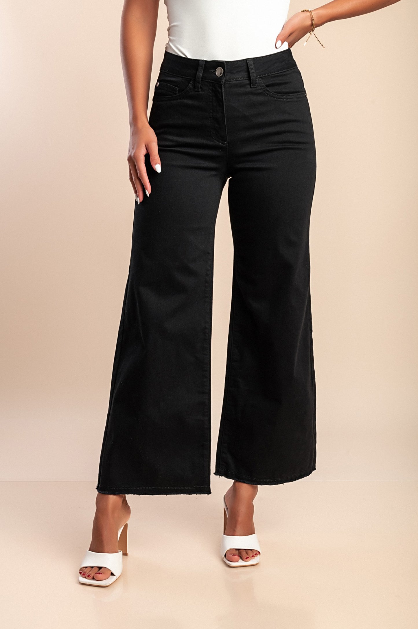 Jeans a zampa, neri