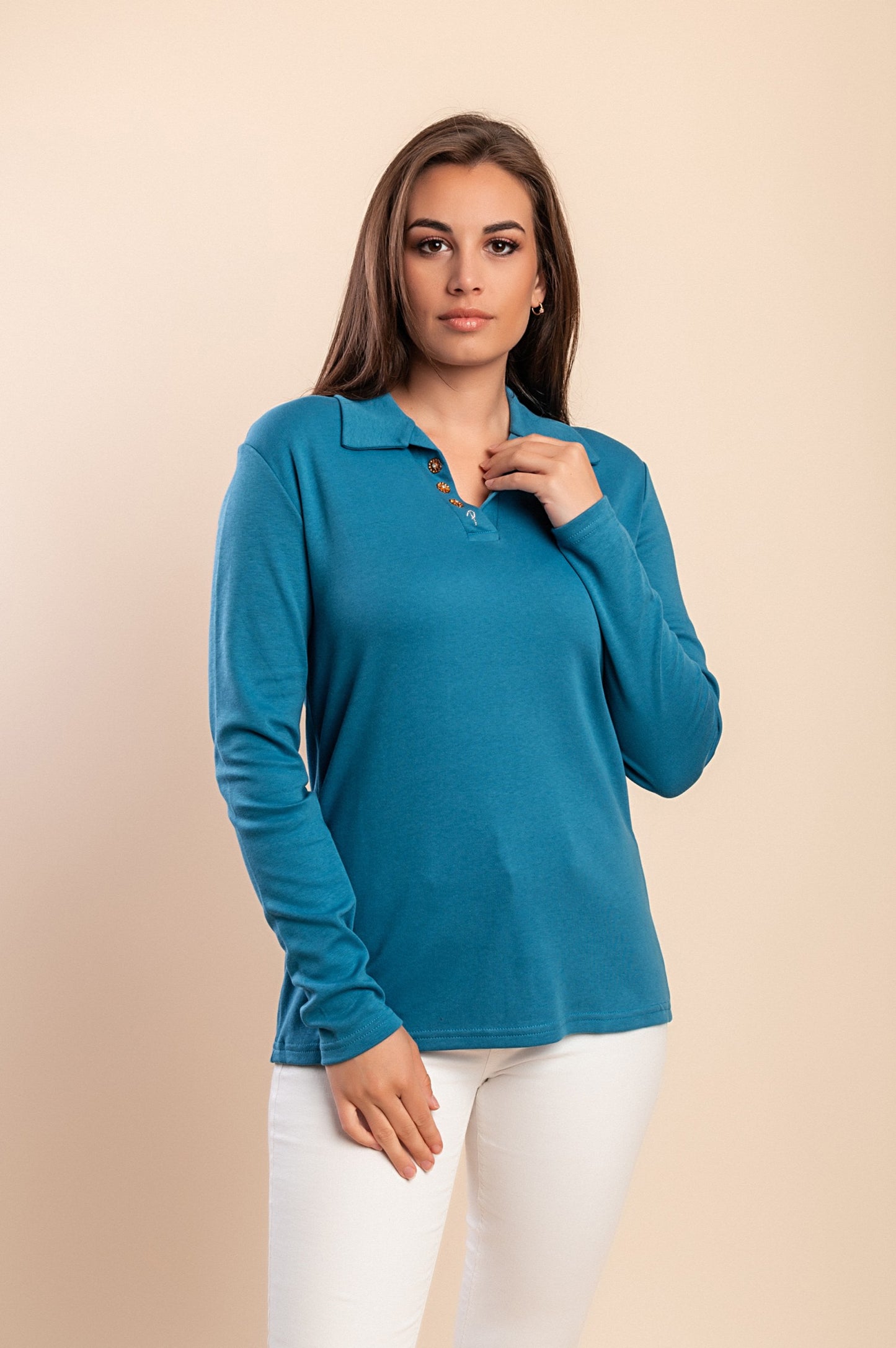 Maglietta a maniche lunghe, beige