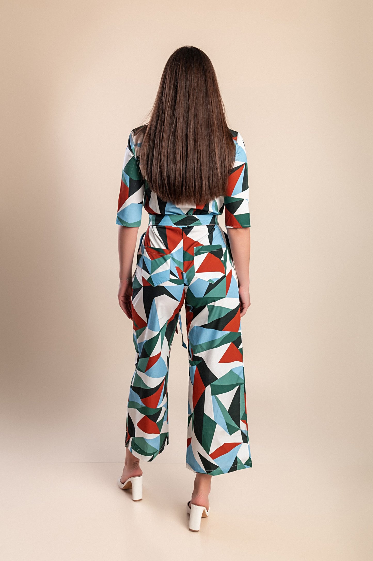 Tuta stampata, multicolore