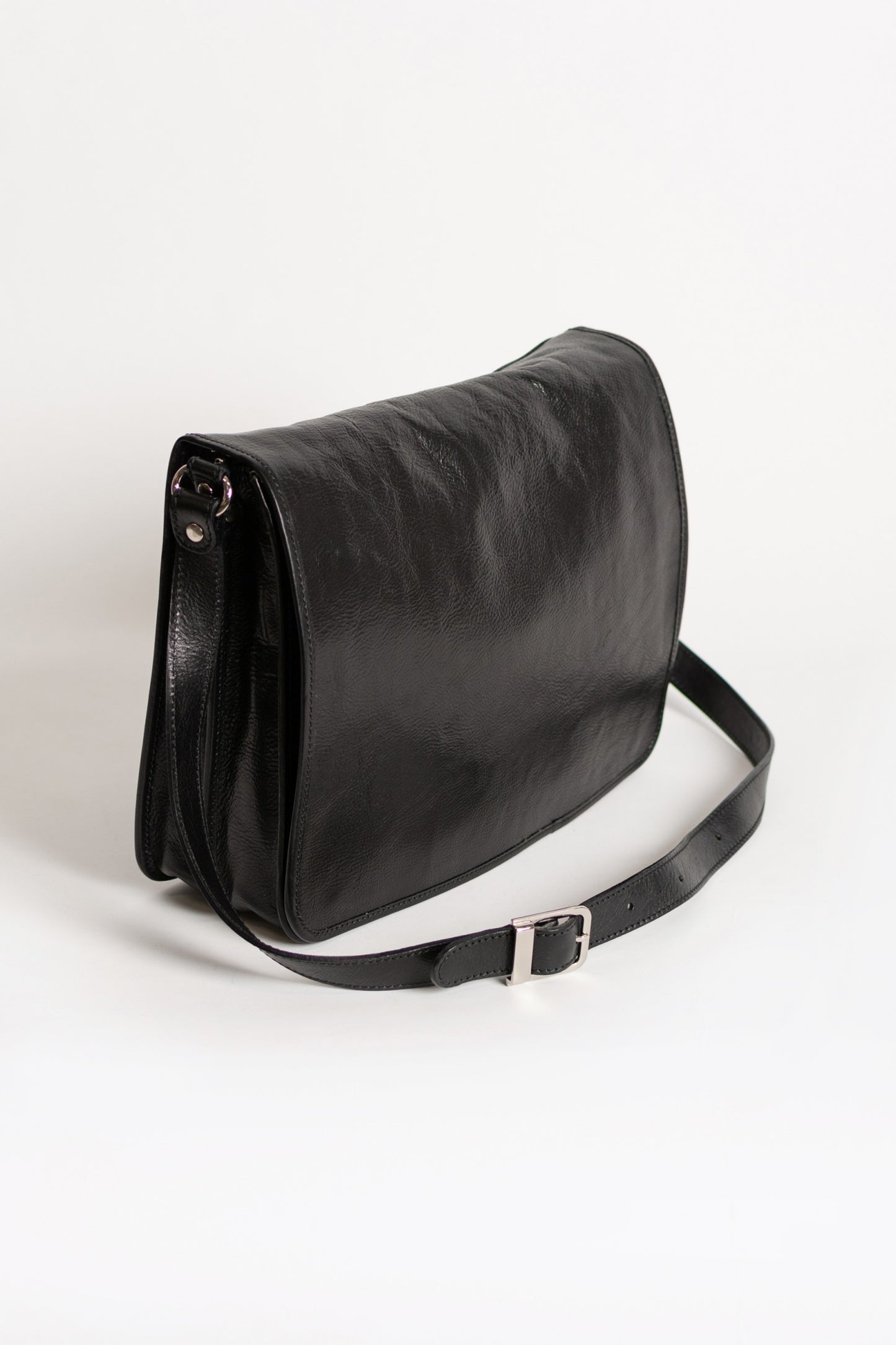 Borsa in vera pelle Silba, nera