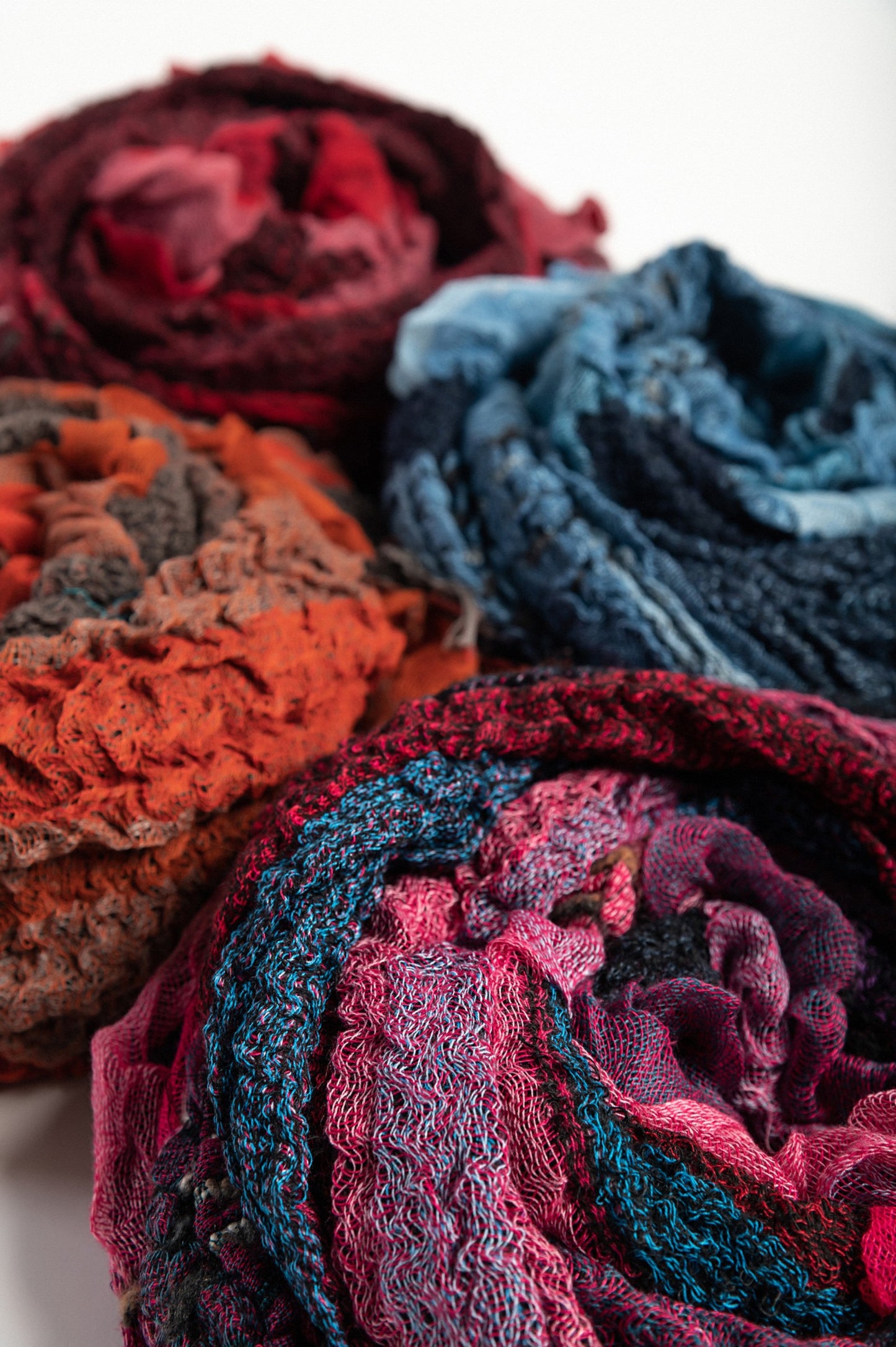 Set di 4 sciarpe, multicolore