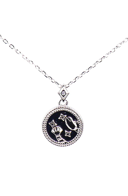 Collana pendente, CANCRO, ART927, argento
