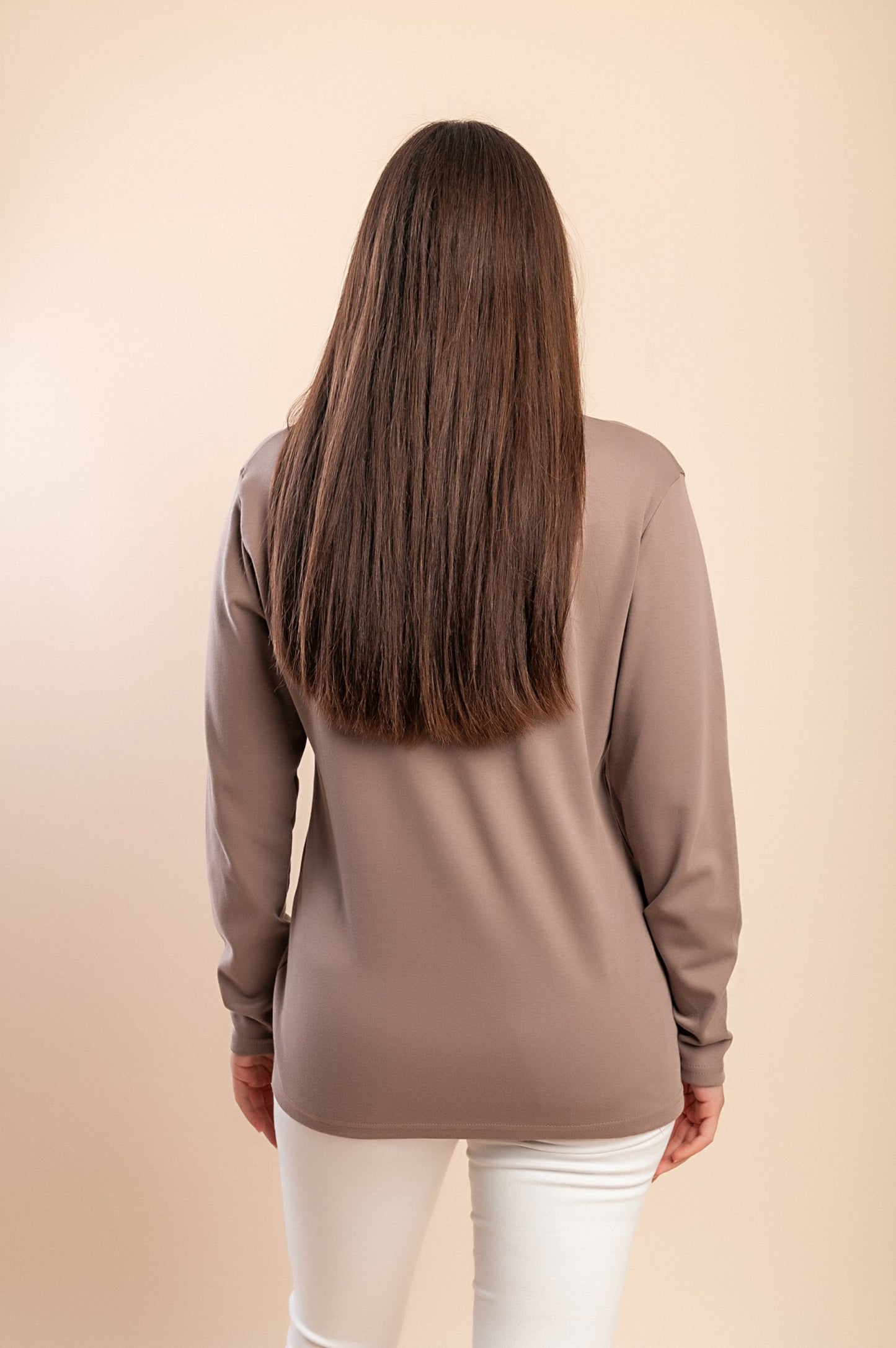 Maglietta a maniche lunghe, beige