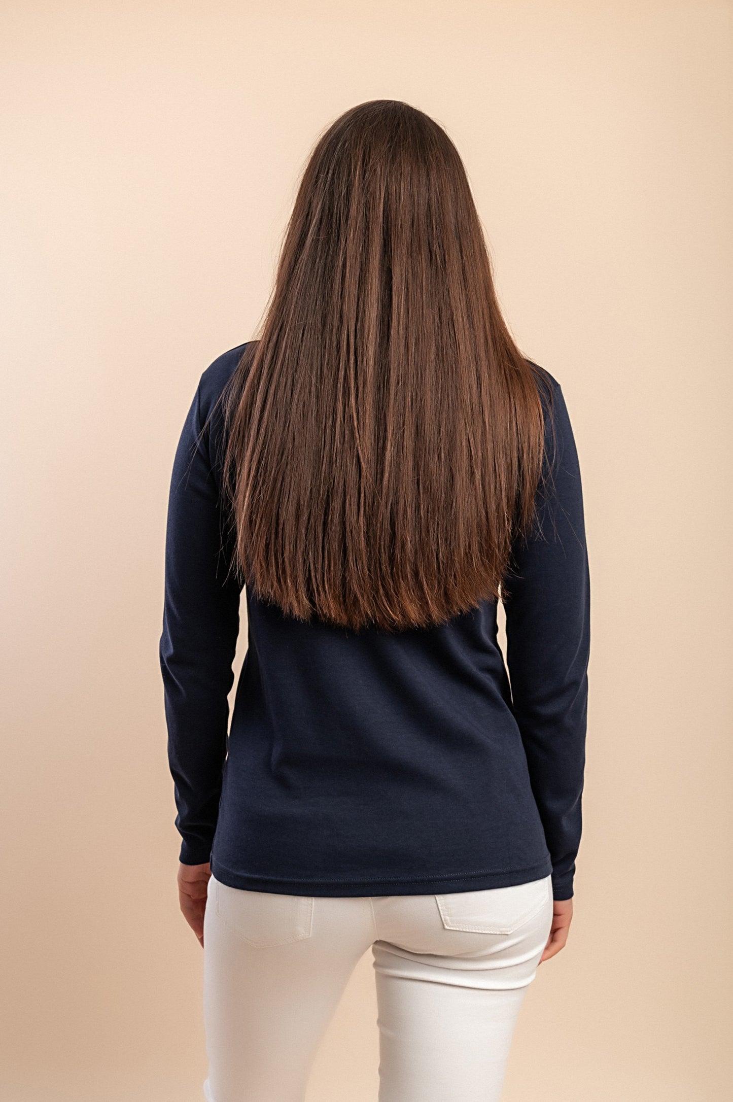Maglia in cotone a maniche lunghe, rosa