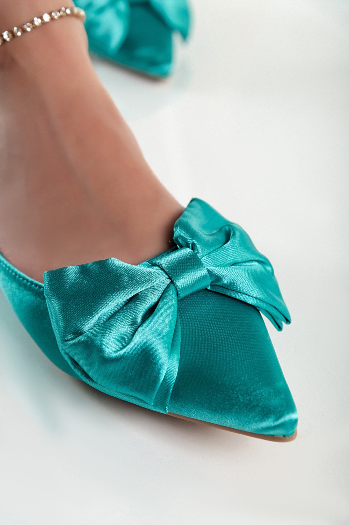 Scarpe con fiocco decorativo, blu