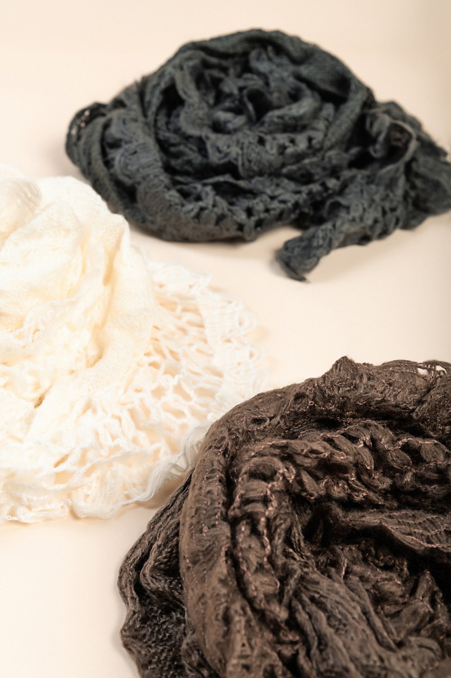 Set di 5 sciarpe, multicolore